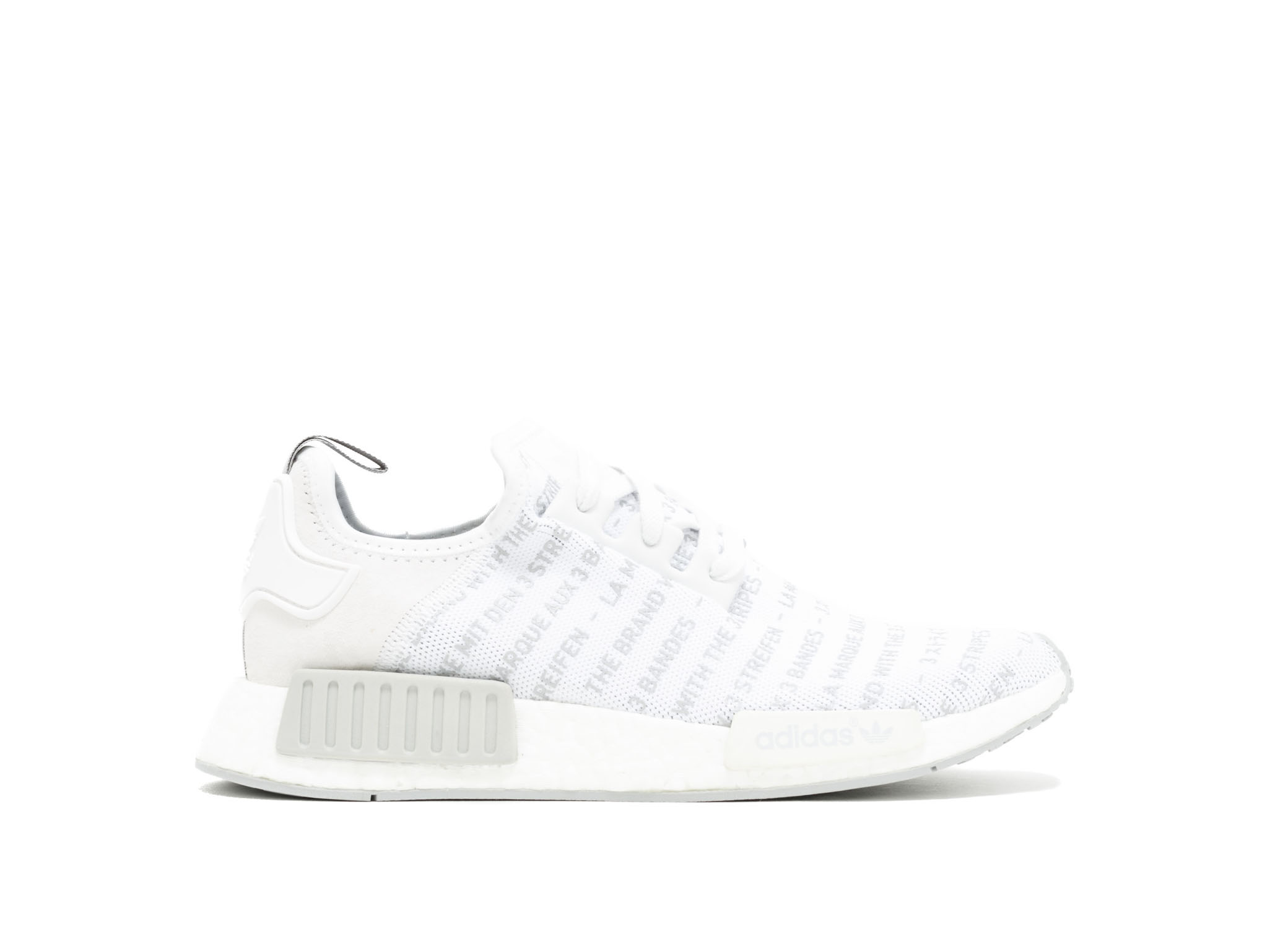 nmd r1 the brand with the three stripes white