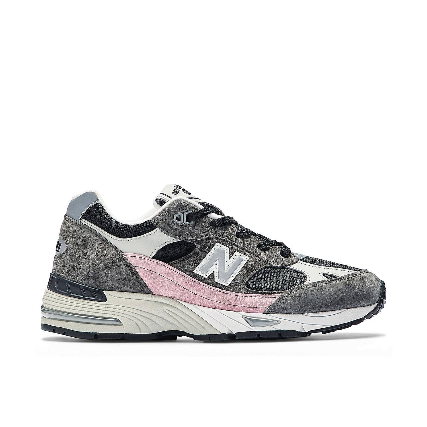 New Balance 991 Made in England Grey Pink Womens | W991KWG | Laced