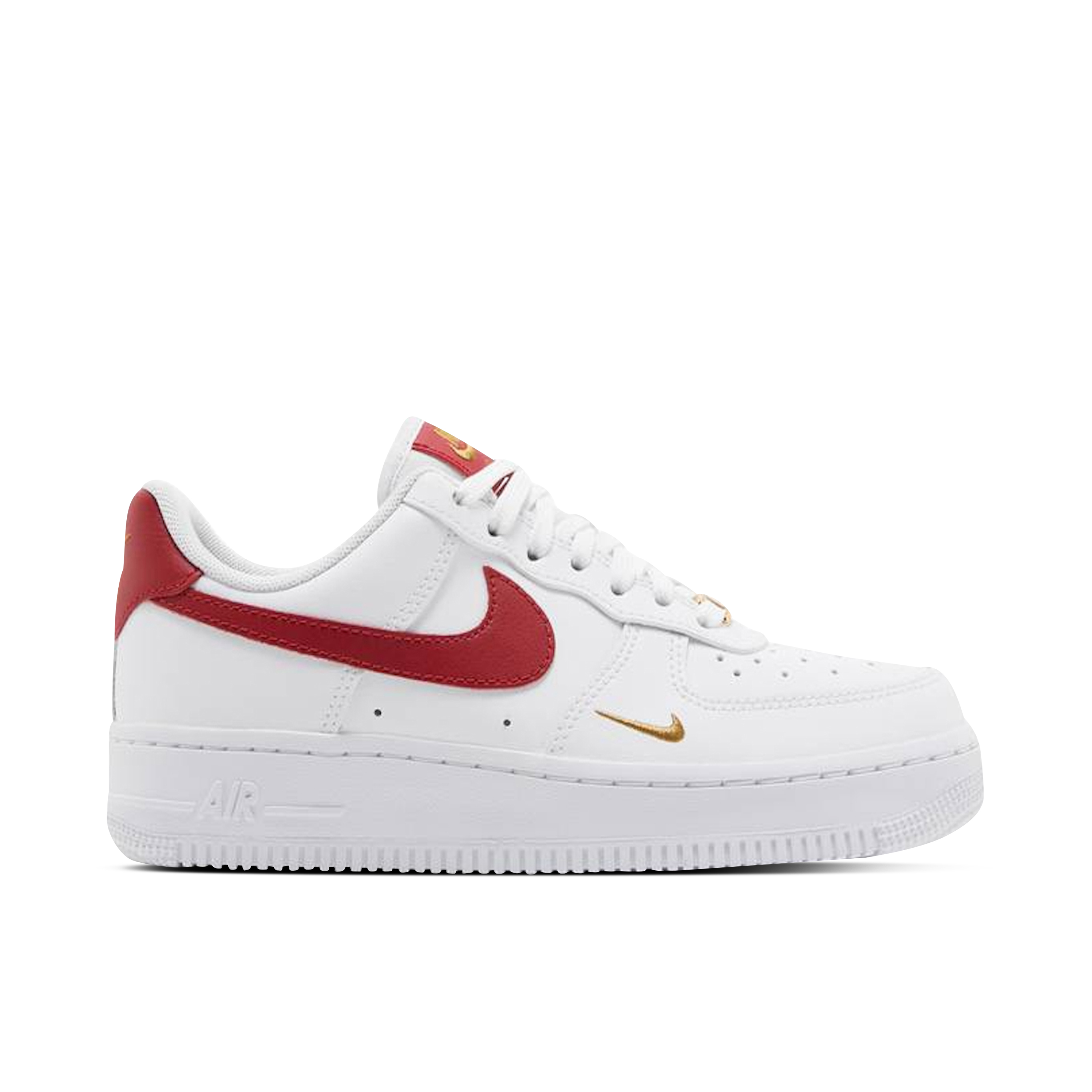 Nike Air Force 1 Low Essential Gym Red Mini Swoosh Womens | CZ0270-104 ...