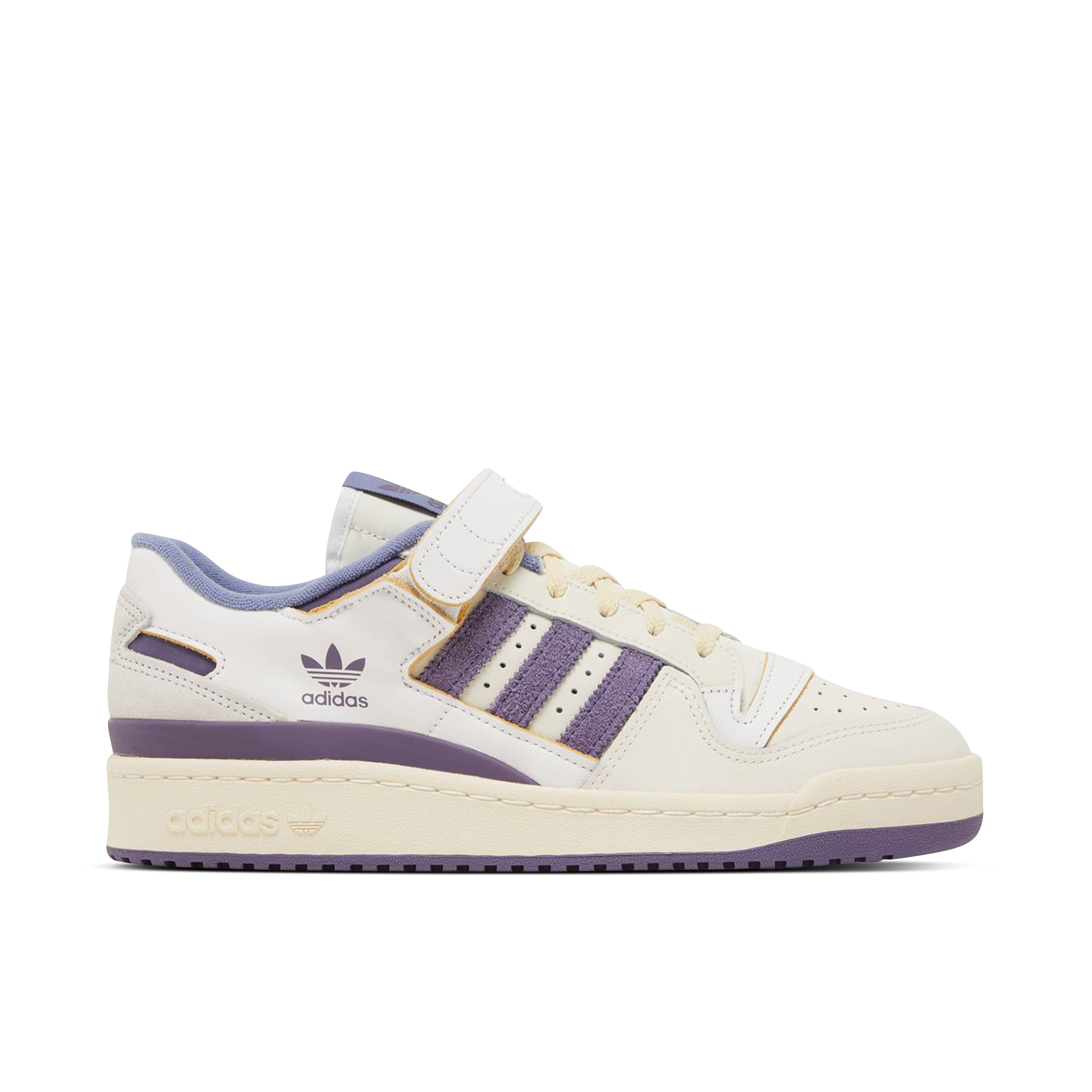 Adidas Originals Forum 84 Low Sneakers In Off-white And Purple | lupon ...