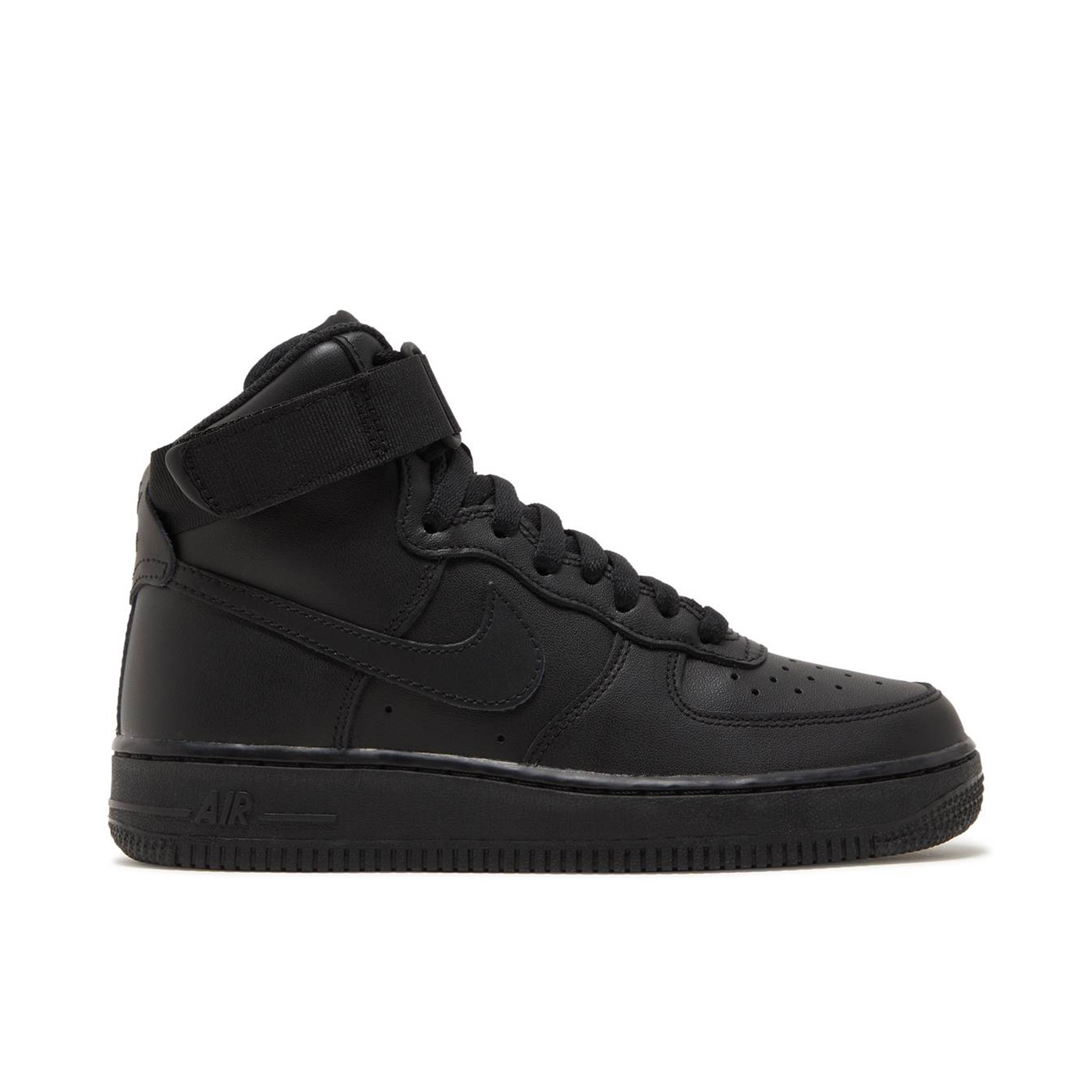 Nike Air Force 1 High Triple Black Femme DD9624 001 Laced