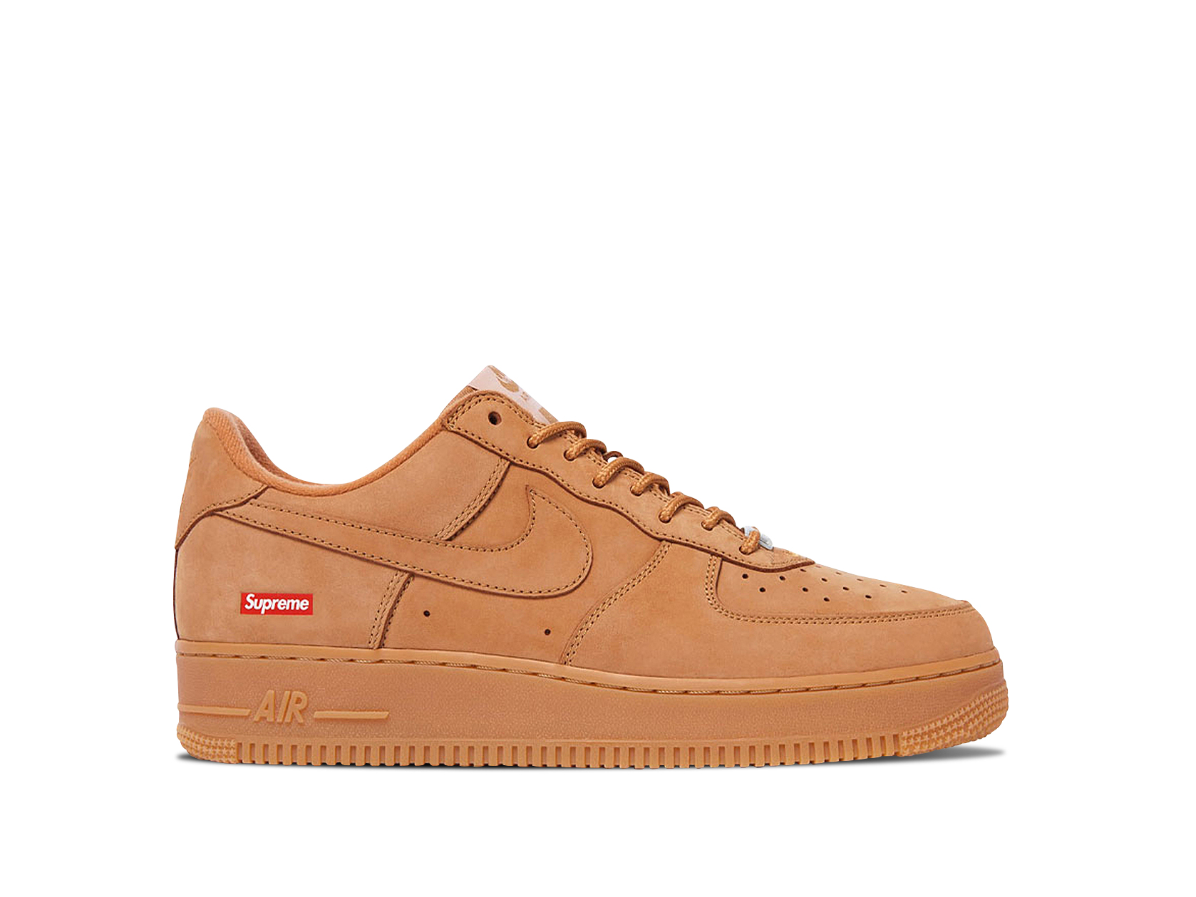 brown and tan air force ones