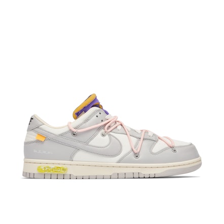 Nike Dunk Low x OFF-WHITE CT0856-600 New Box 9.5 University Red gray grey  225419