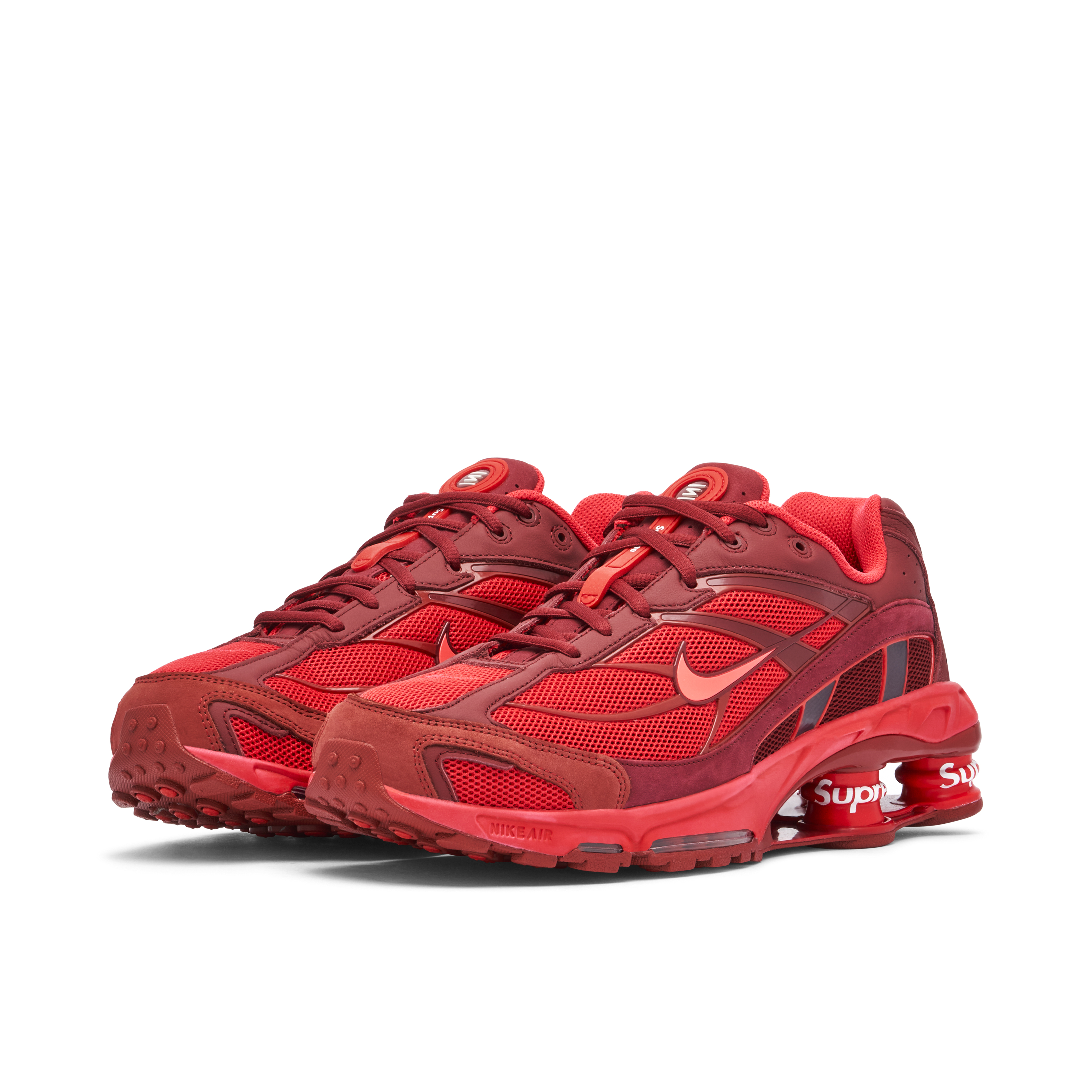 All red cheap nike shox