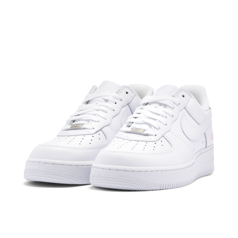 Nike x Supreme Air Force 1 Low Mini Box Logo White Sneakers