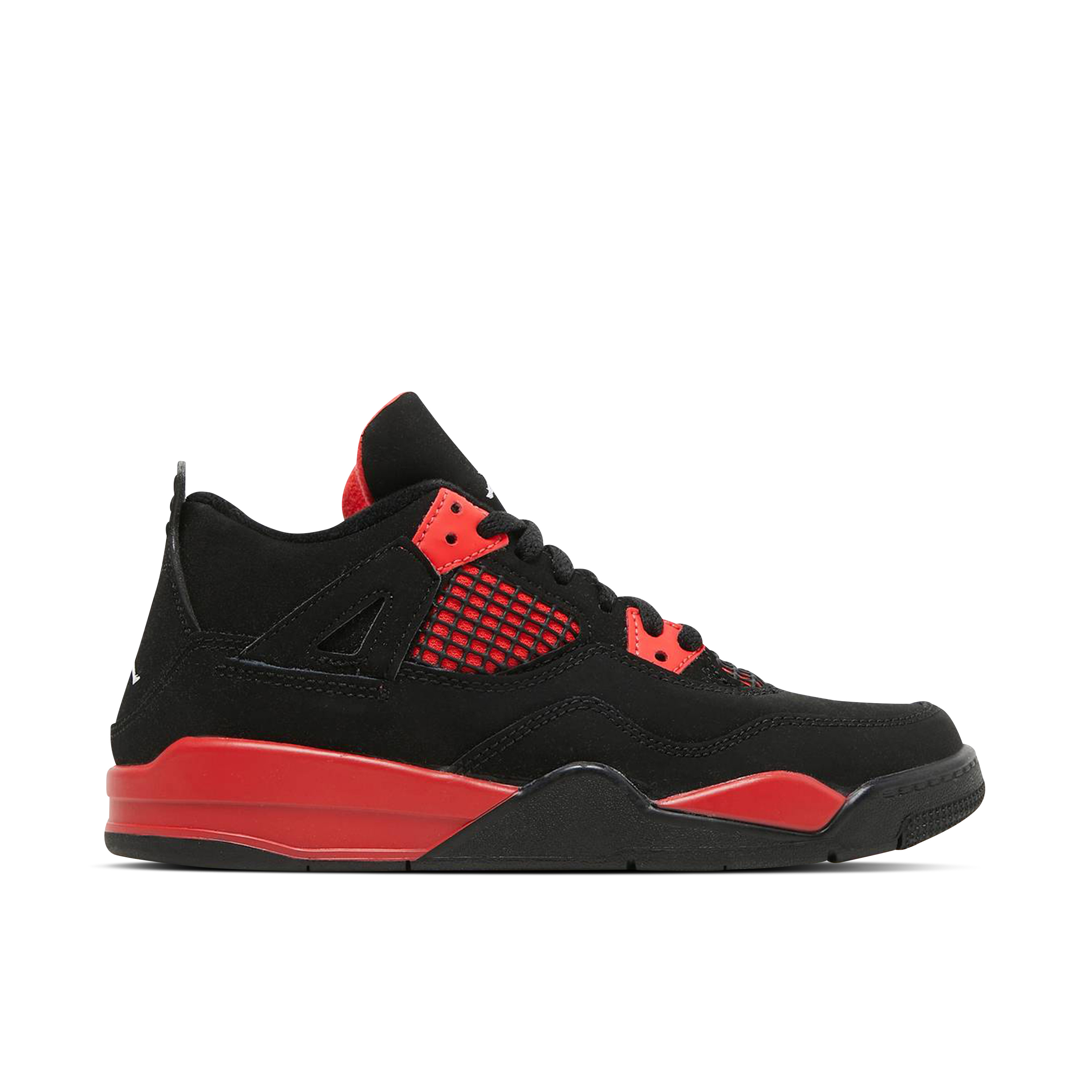 Jordan retro 4 hot sale red black and white