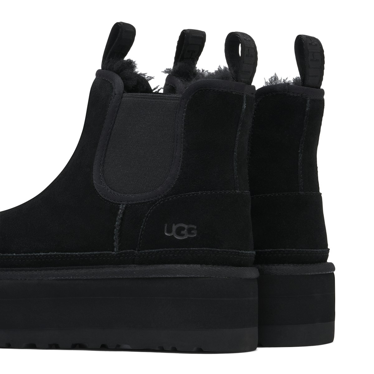 Ugg Neumel Platform Chelsea Boot Black Womens 1134526 Blk Laced 4564