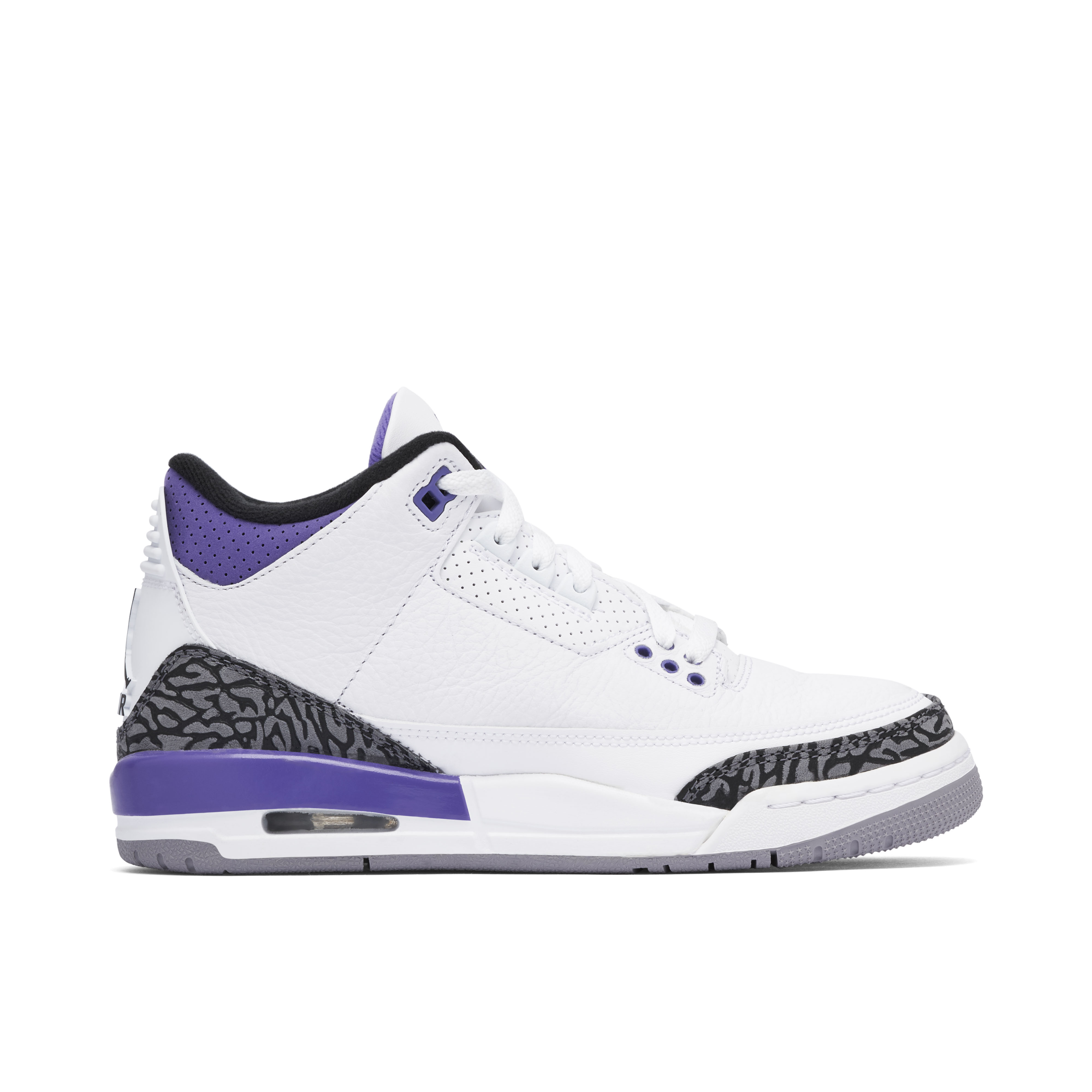 all white with purple jordans