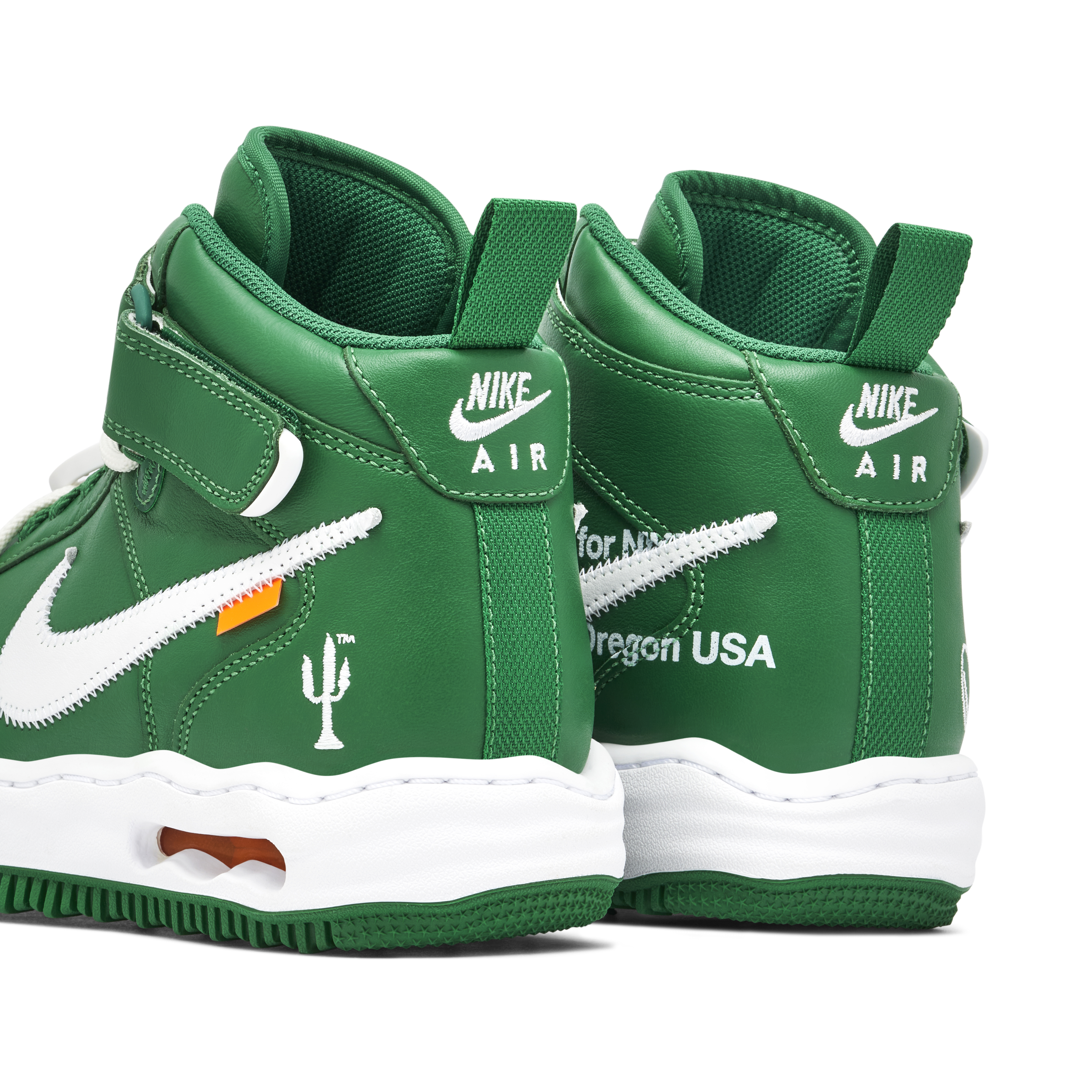NIKE x Off-White Air Force 1 Mid Sp Pine Green, DR0500-300, pine green/ white-white at solebox