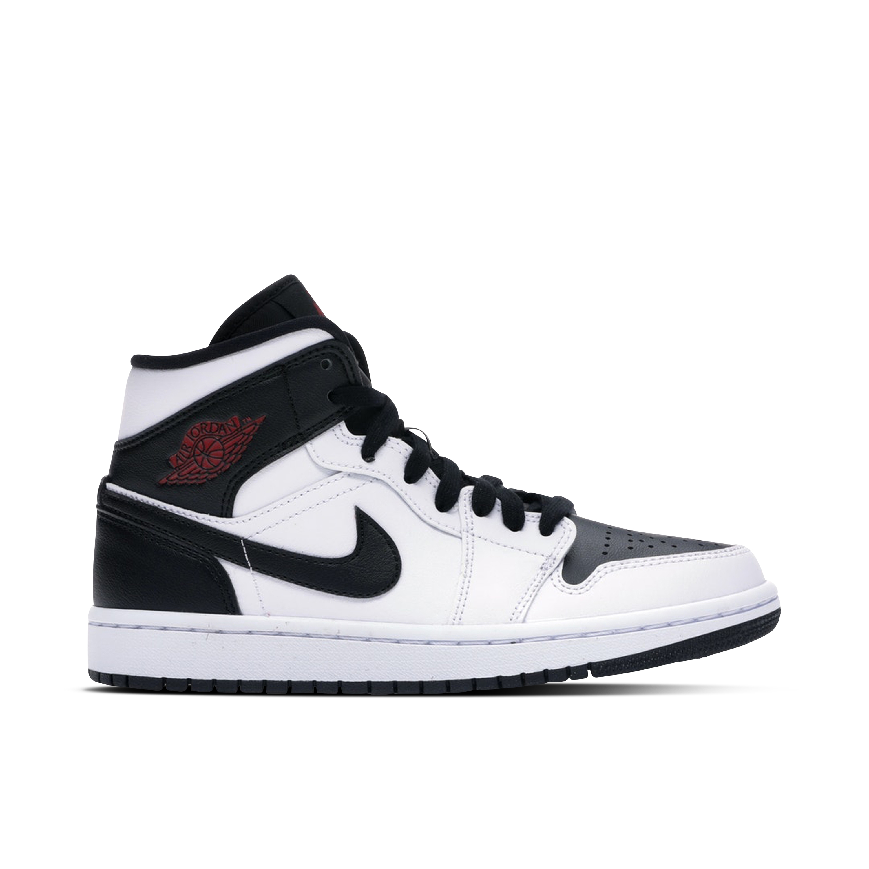 Air Jordan 1 Mid Reverse Black Toe Womens | BQ6472-101 | Laced