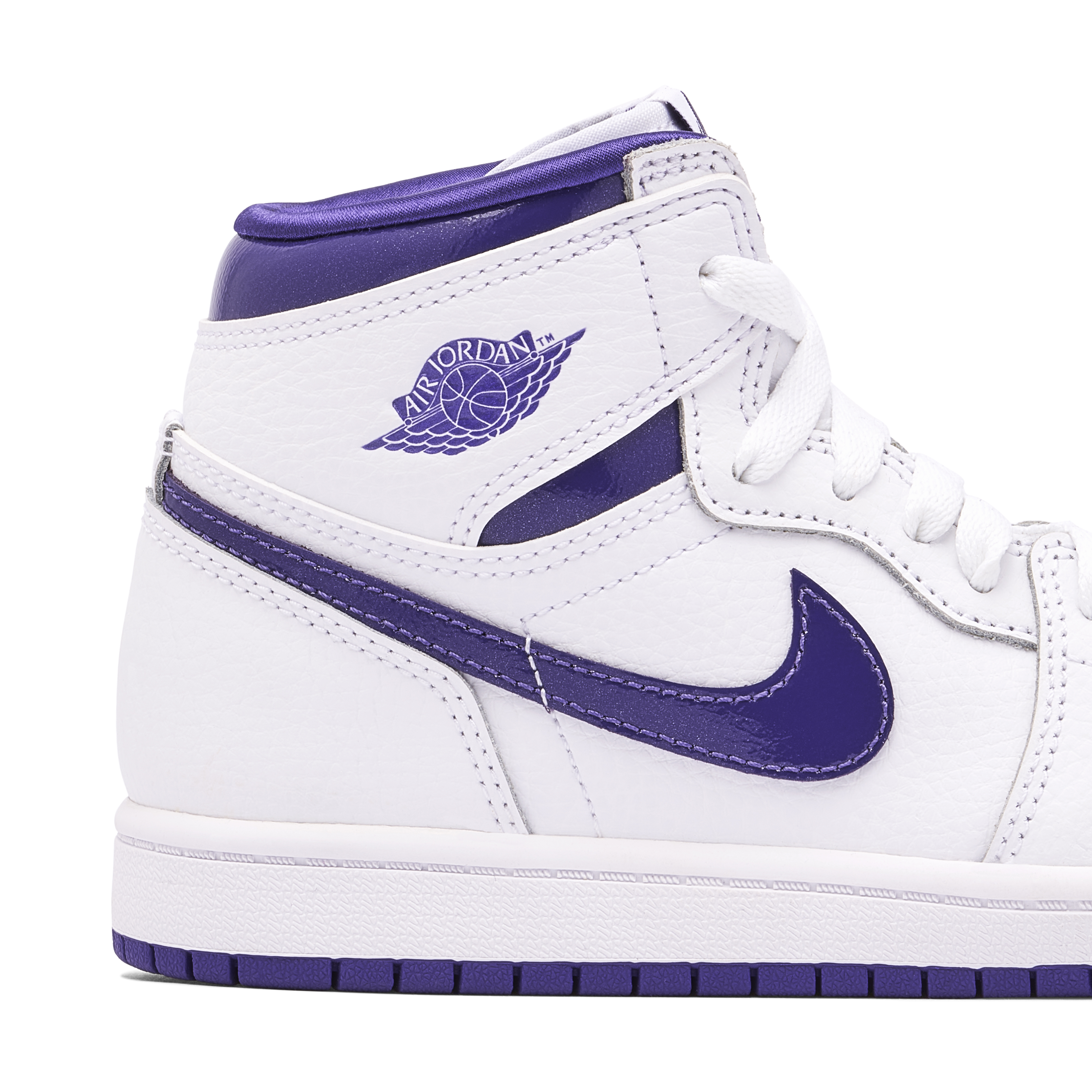Dissecting materials with the Jordan 1 Court Purple, Details
