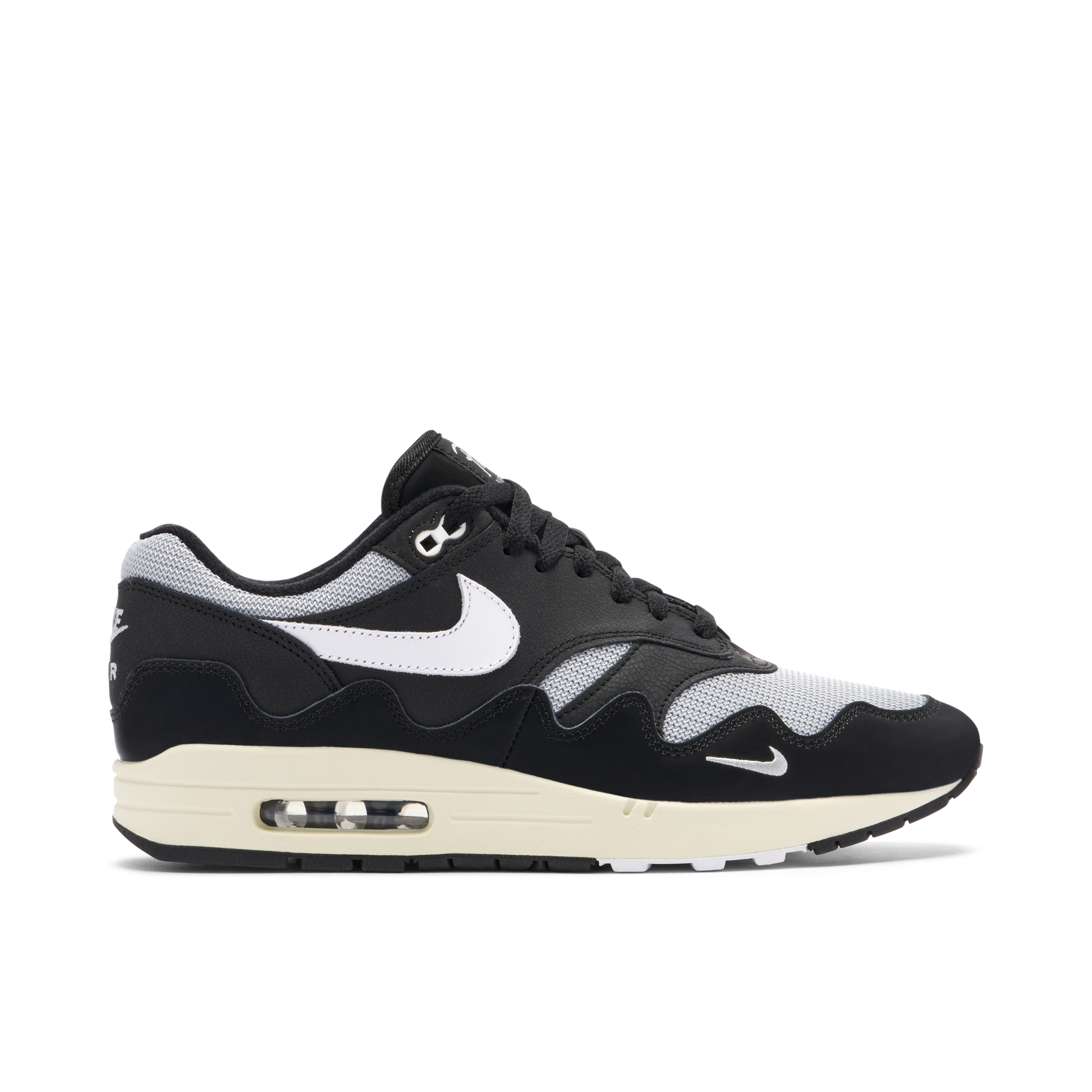 Patta x Nike Air Max 1 Black White (Without Bracelet) | DQ0299-001 | Laced