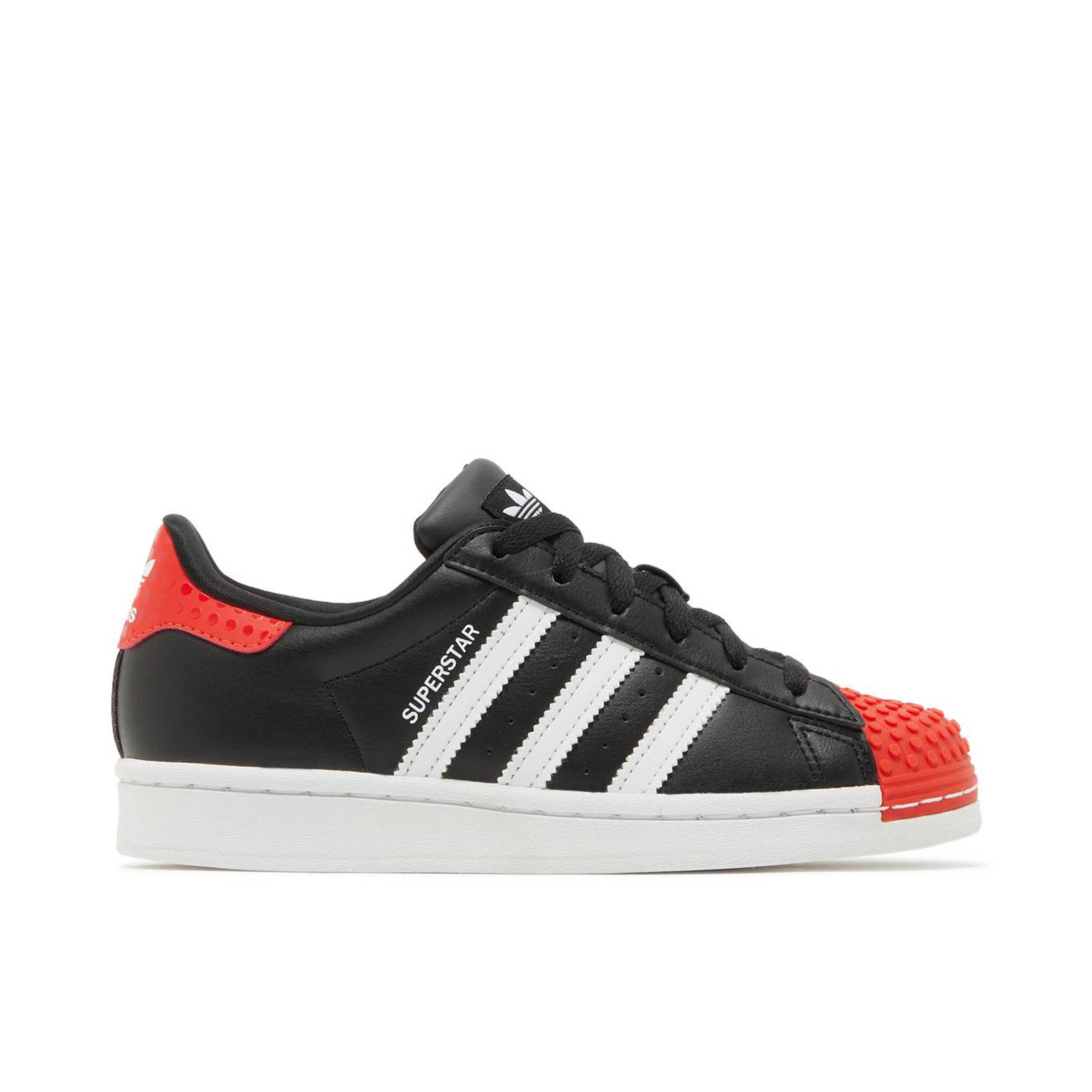 Adidas superstar store black red