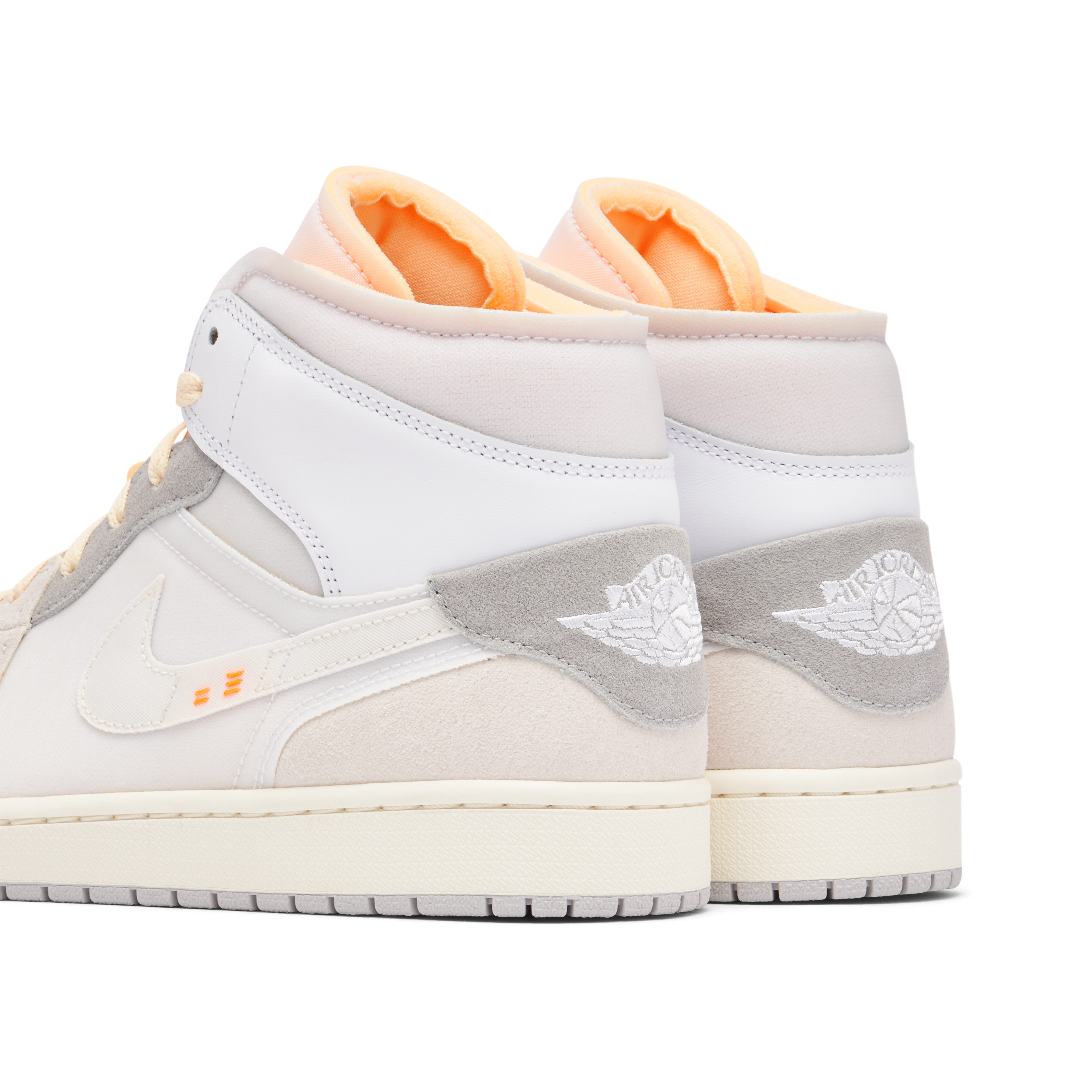 Air Jordan 1 Mid Craft Inside Out White Grey