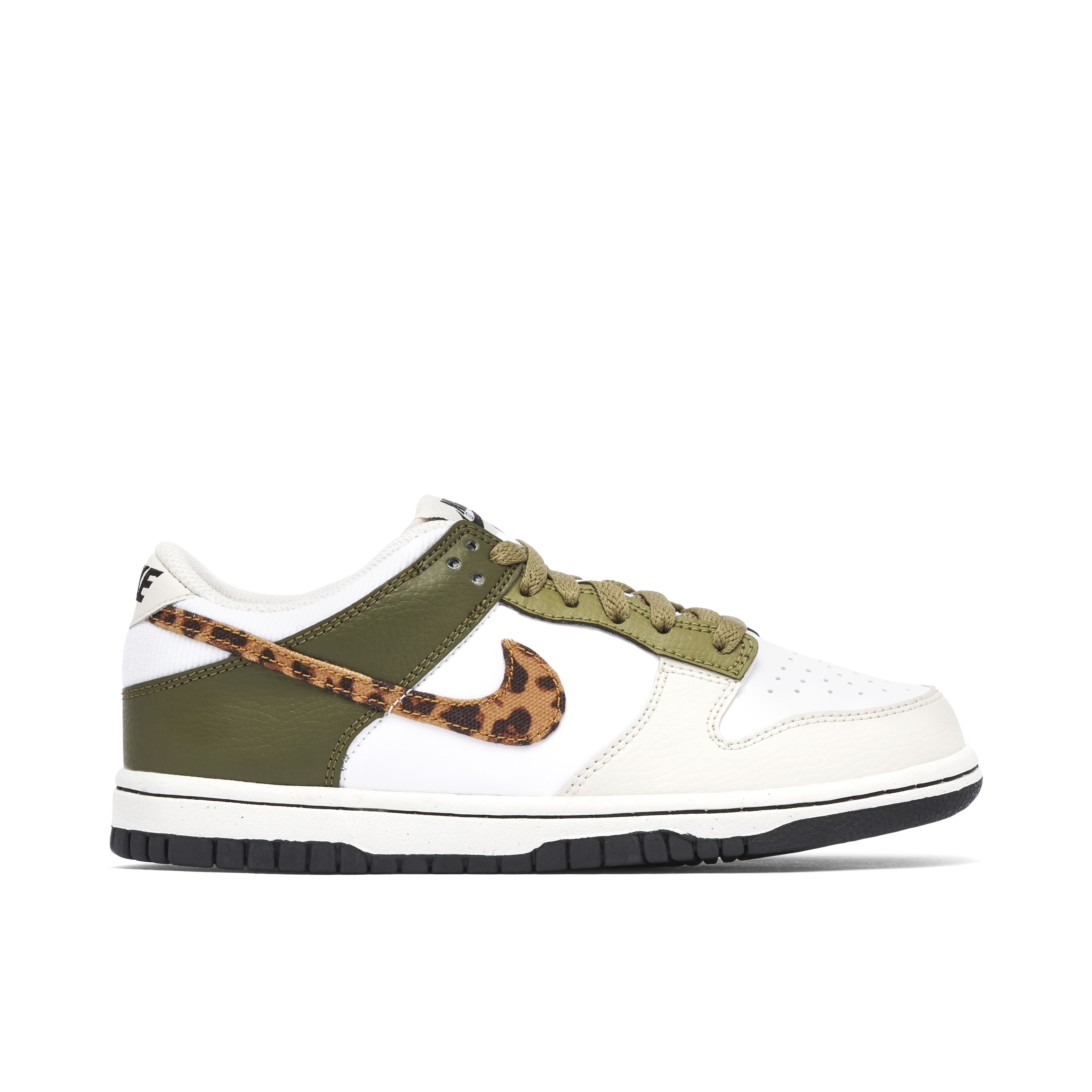 Nike Dunk Low Leopard Olive GS | DX9282-100 | Laced