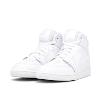 Air Jordan 1 Mid 'Triple White' GS - DoorstepDrip