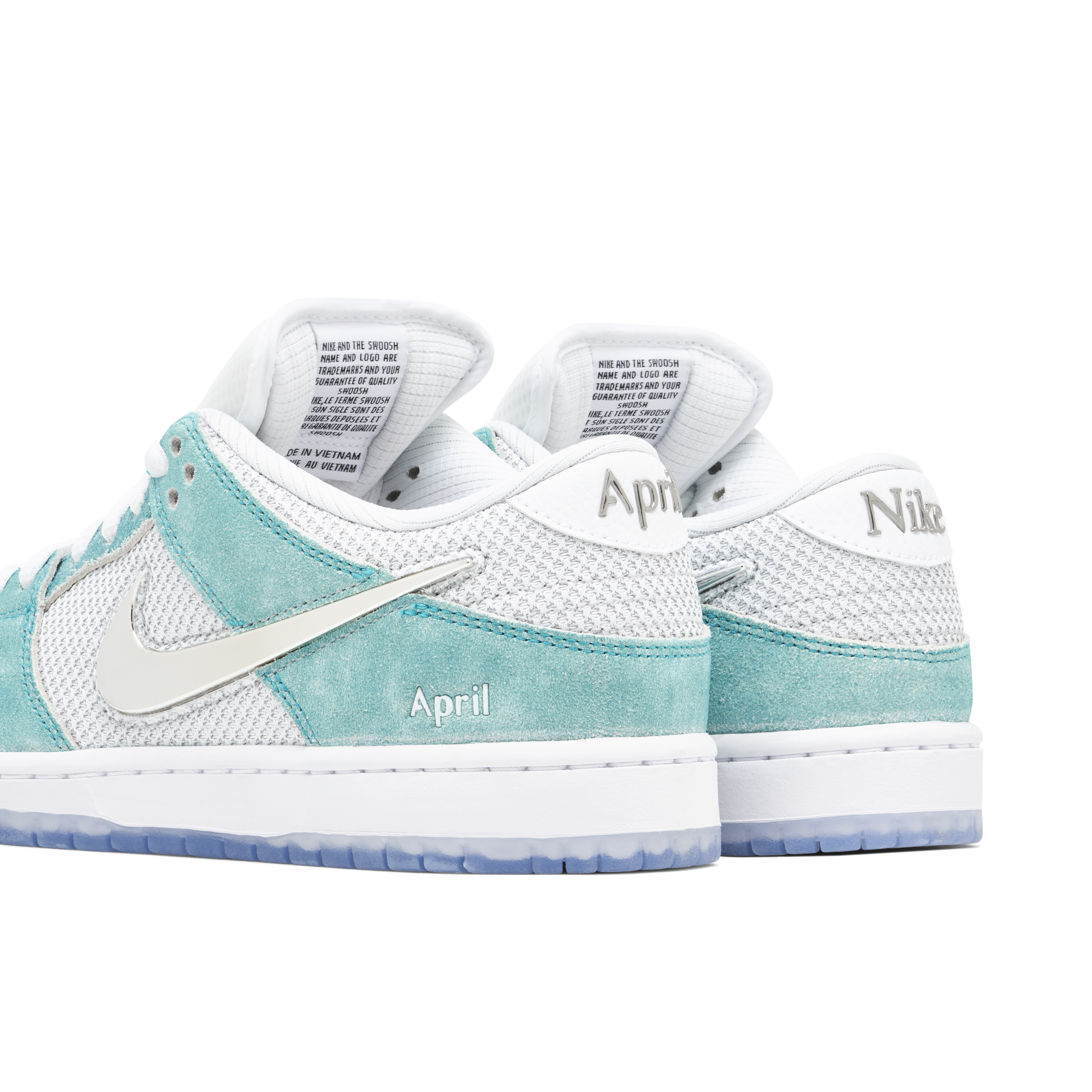 Limited edition nike distressed sb dunks cream hotsell and teal