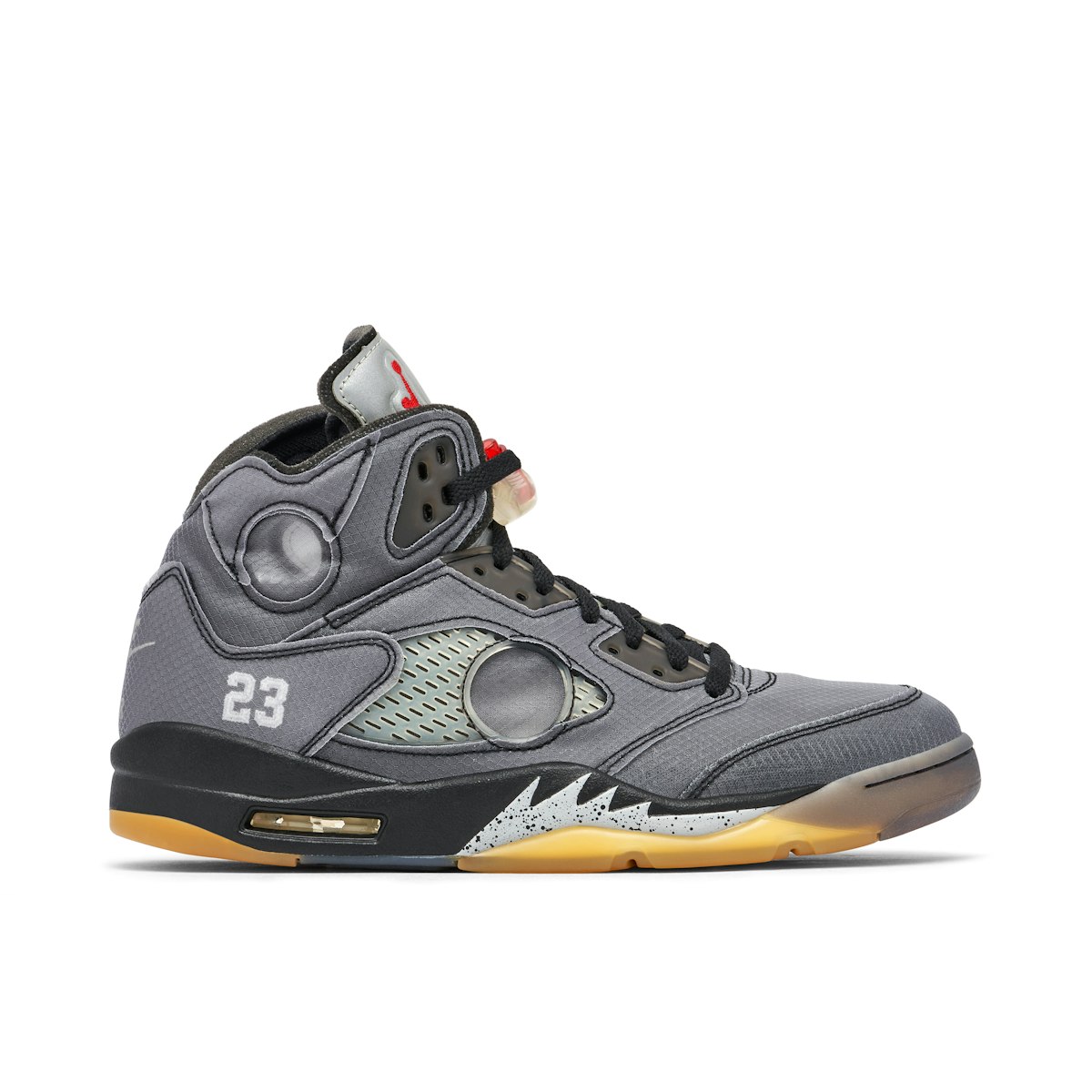 Off white air jordan 5 black Clearance
