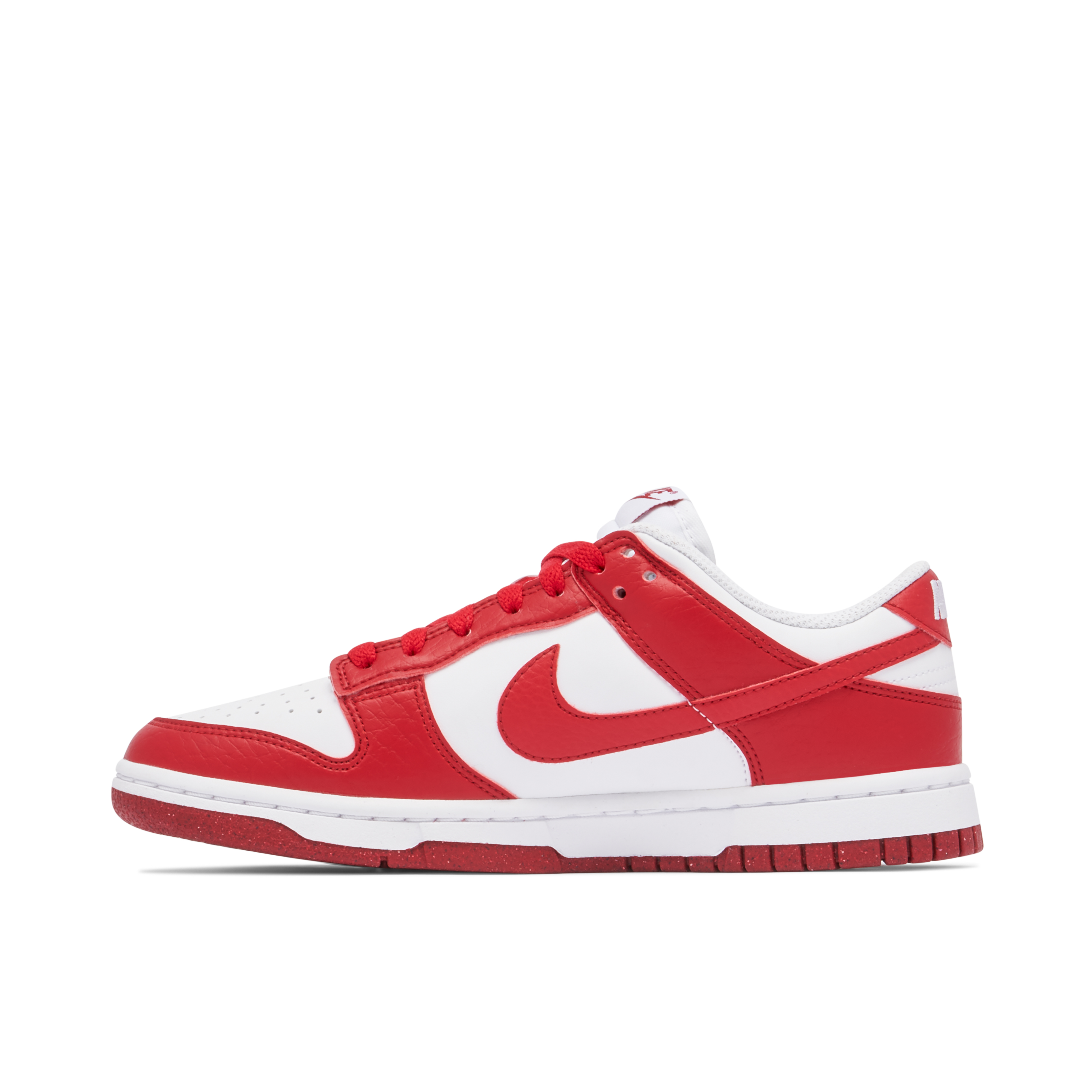 nike dunk low white red