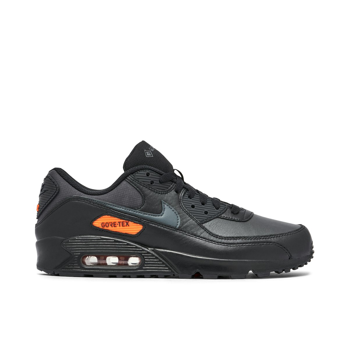 Nike air max 90 black with orange Clearance