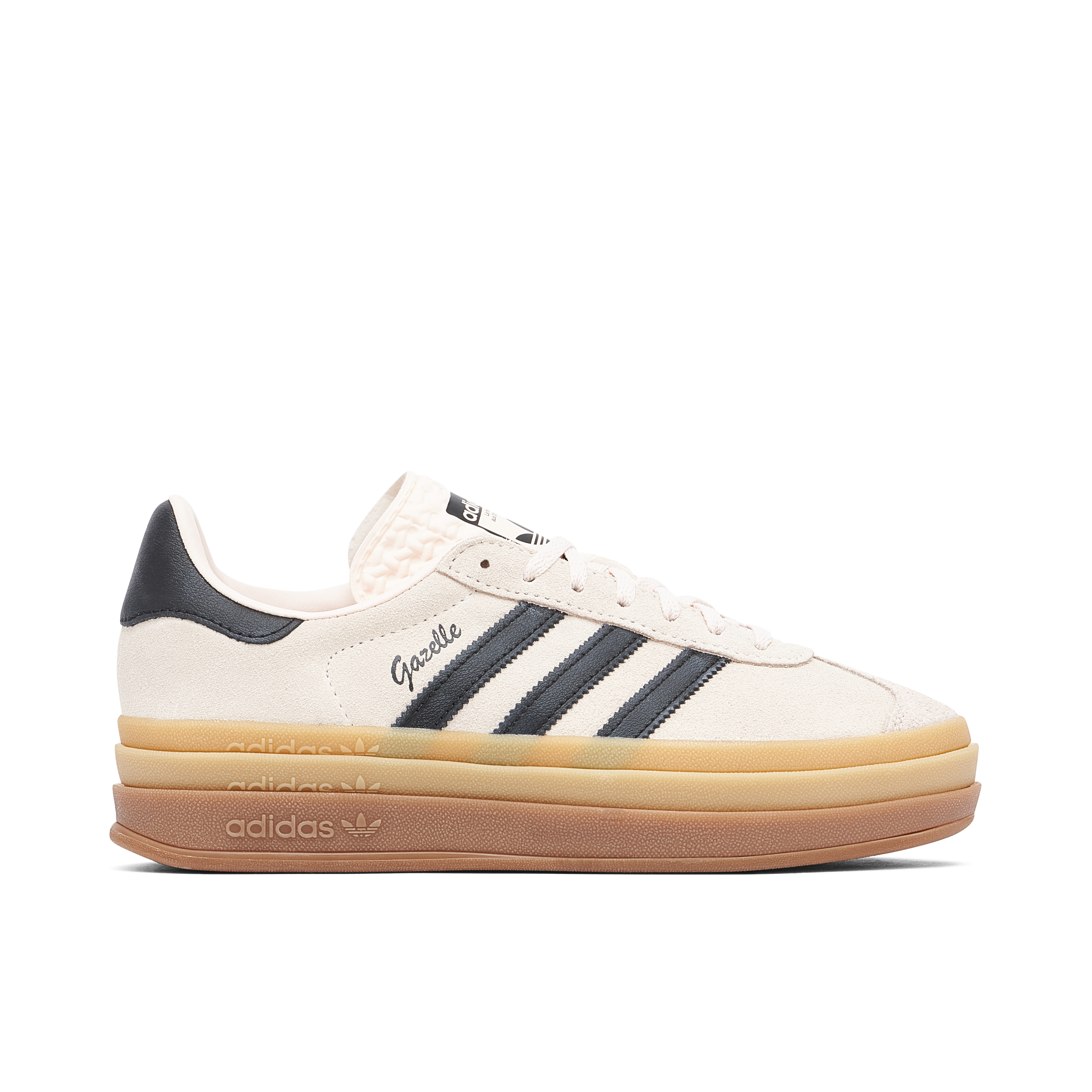 adidas Gazelle Bold Beige Black fur Damen