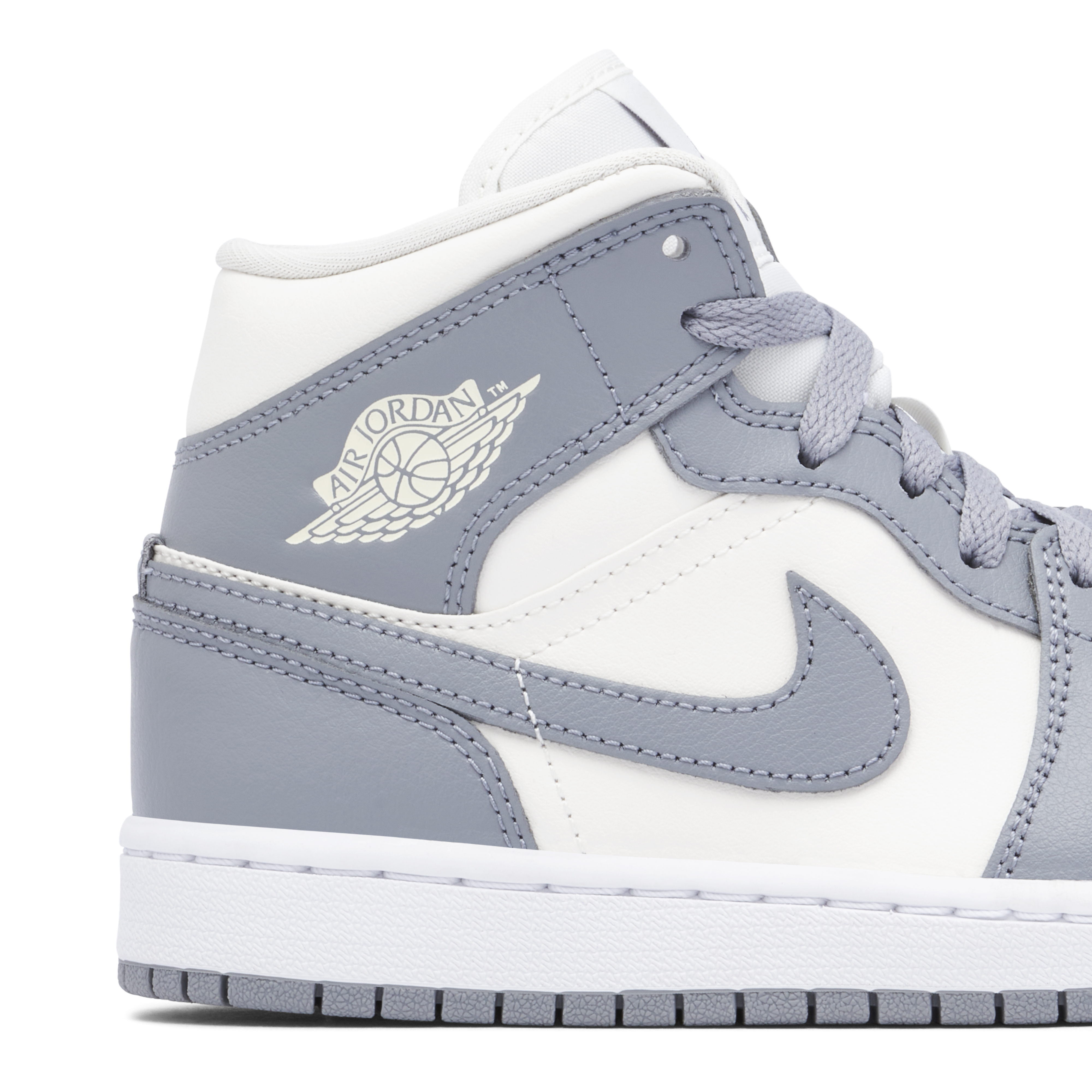 Air Jordan 1 Mid Grey Sail Womens | BQ6472-115 | Laced