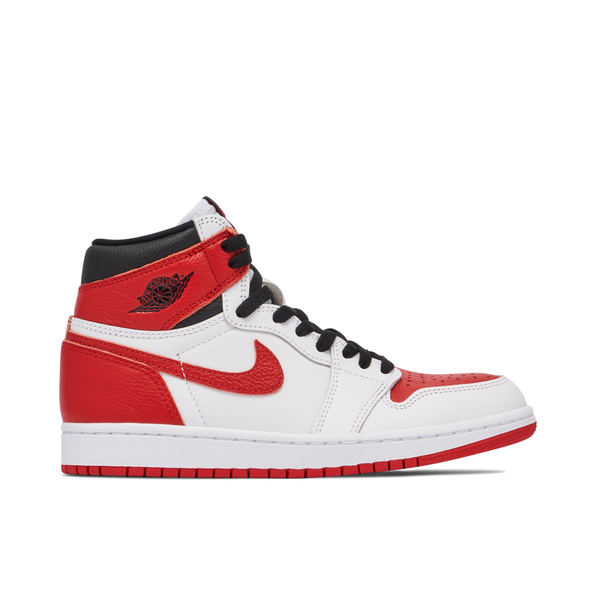 Air jordan 1 retro white best sale and red