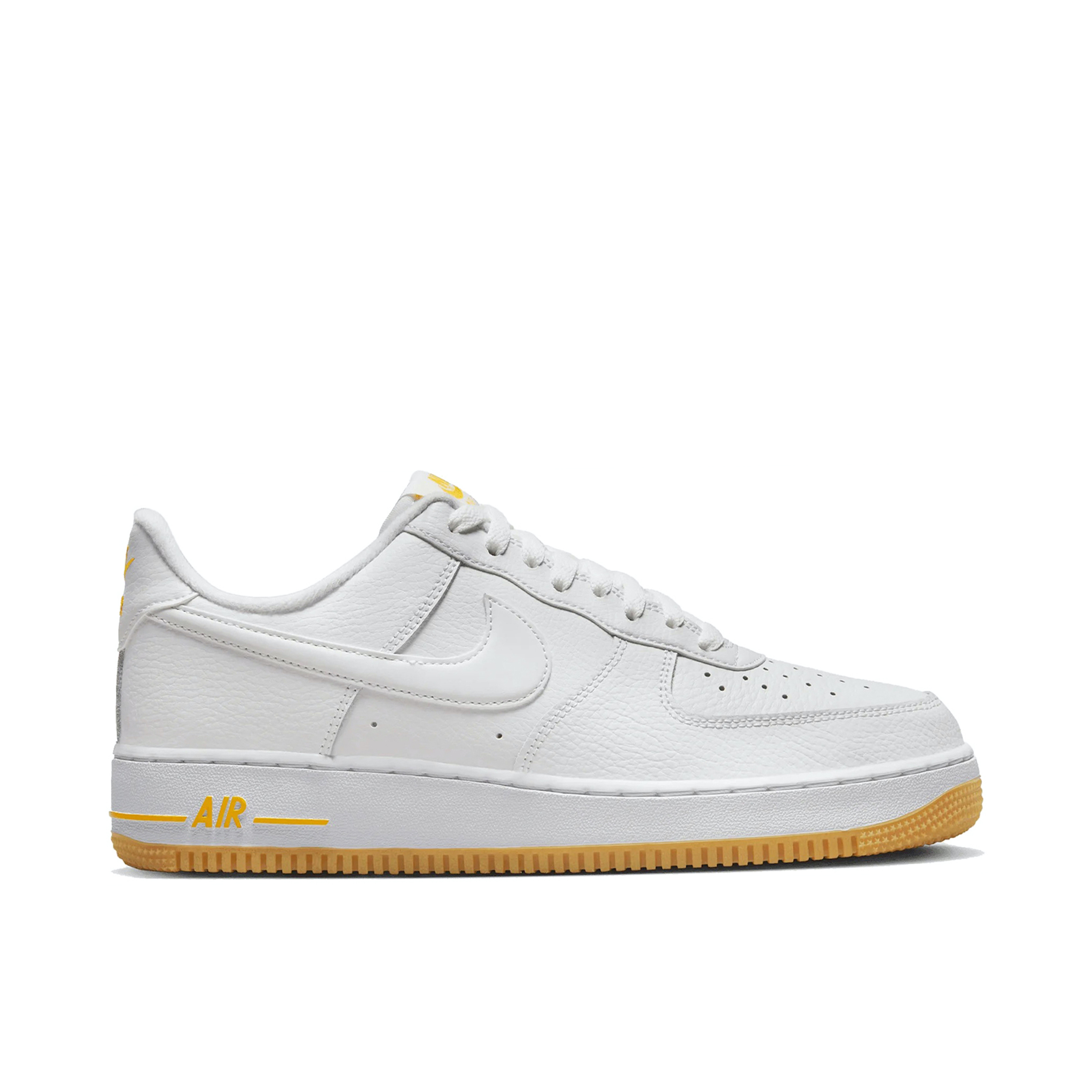 White and gold air force store 1 womens