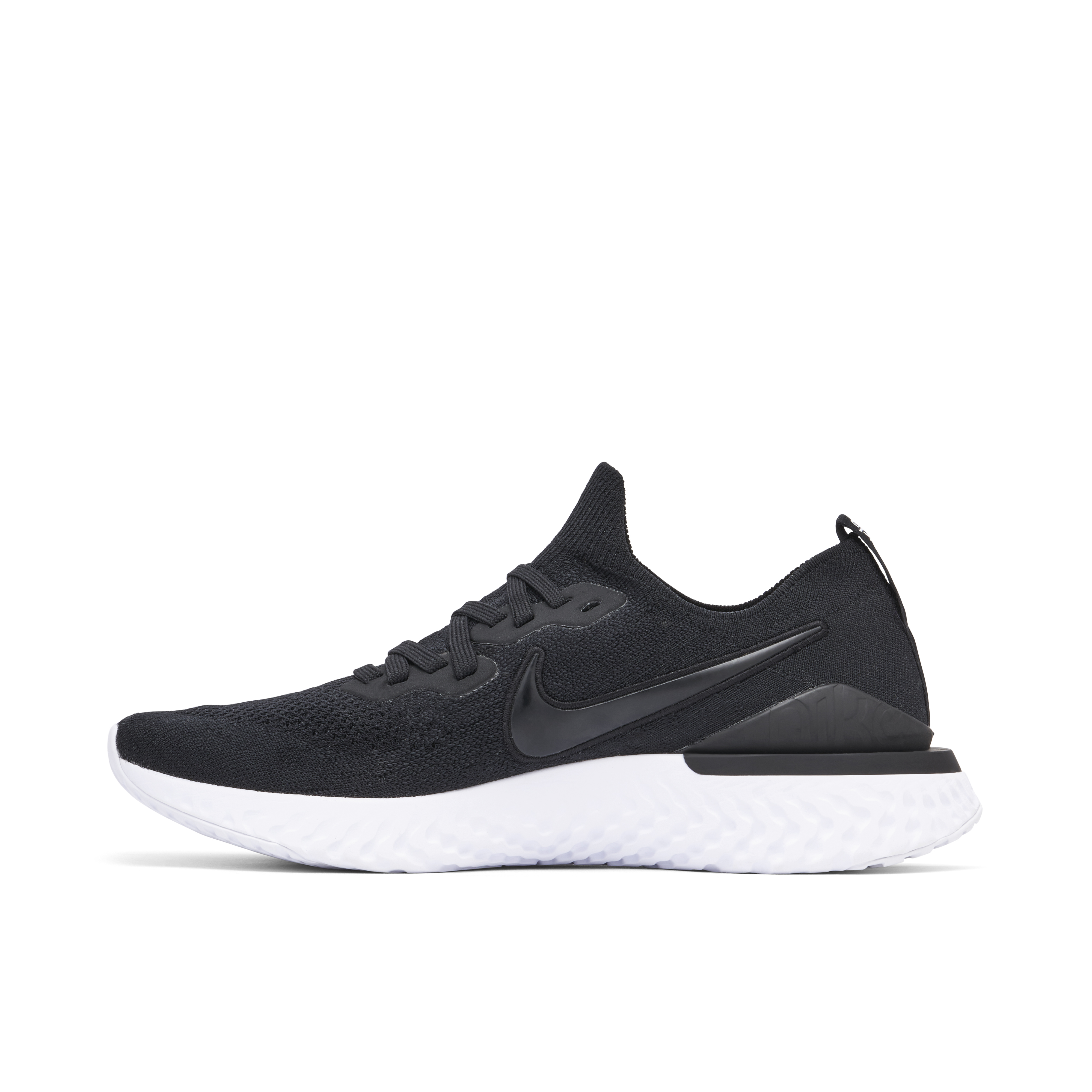 Epic react flyknit men's black cheap grey