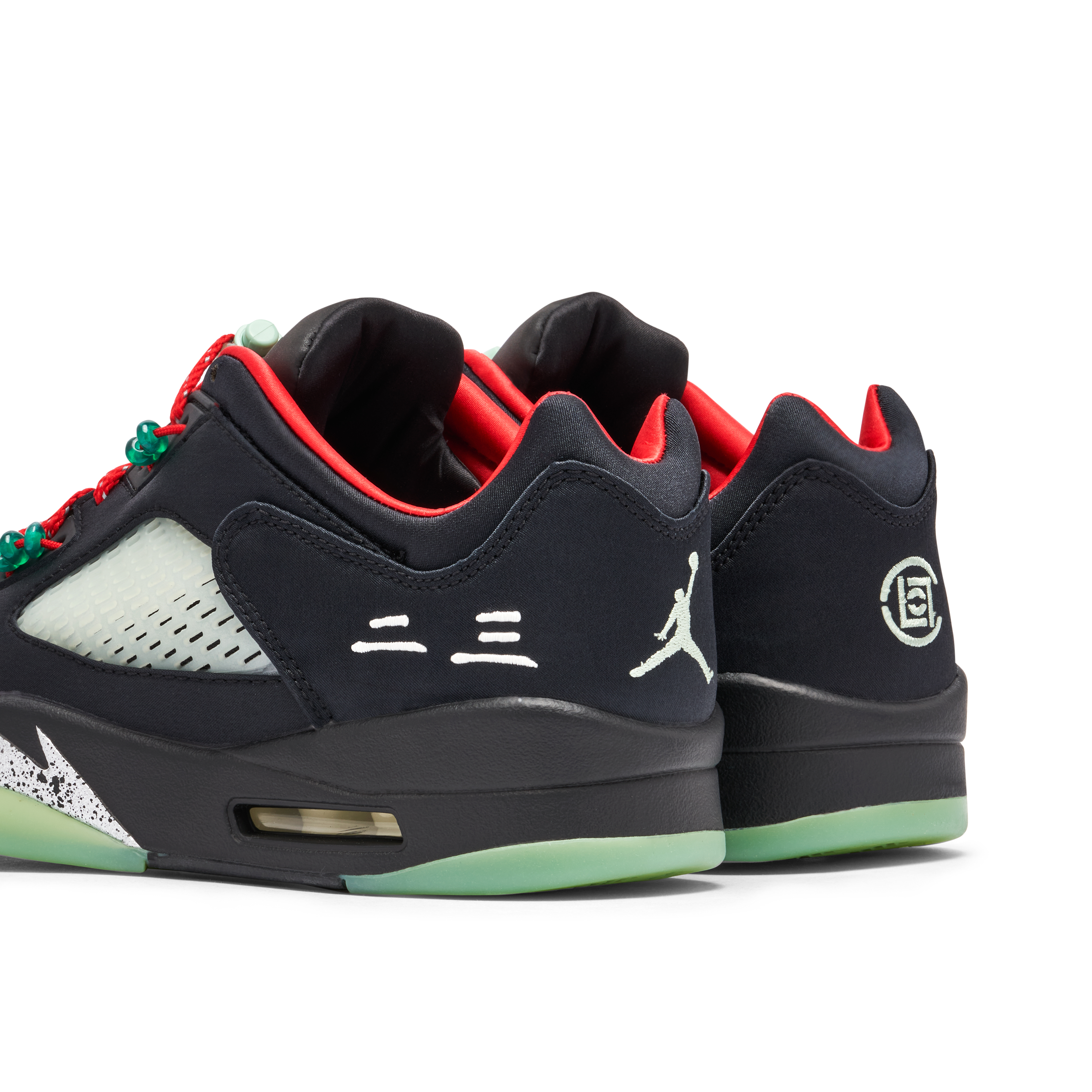 Jordan 5 outlet low black red