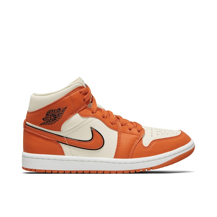 Women's Air Jordan 1 Mid SE Orange Black