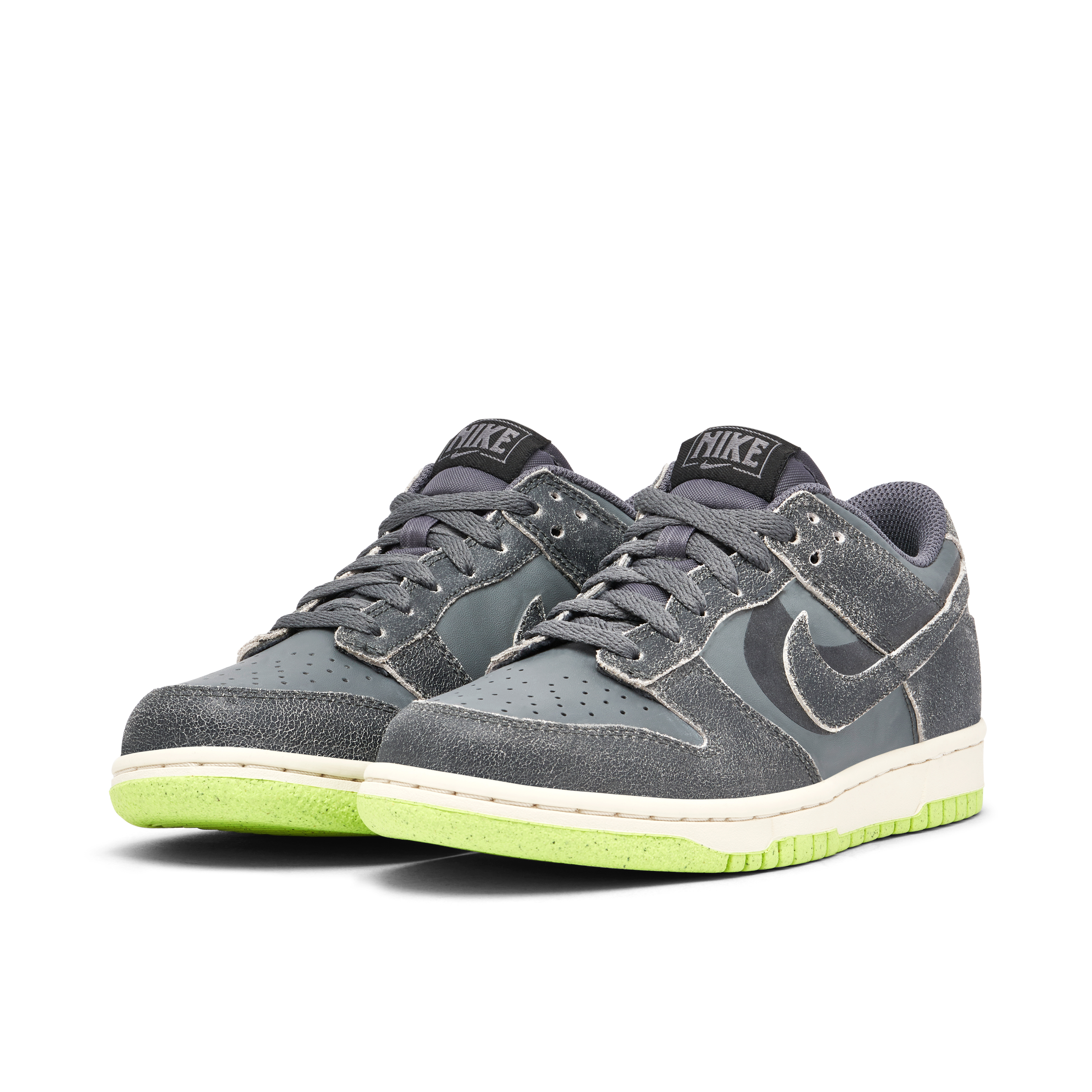 Nike Dunk Low SE Iron Grey Scream Green GS | DQ6215-001 | Laced