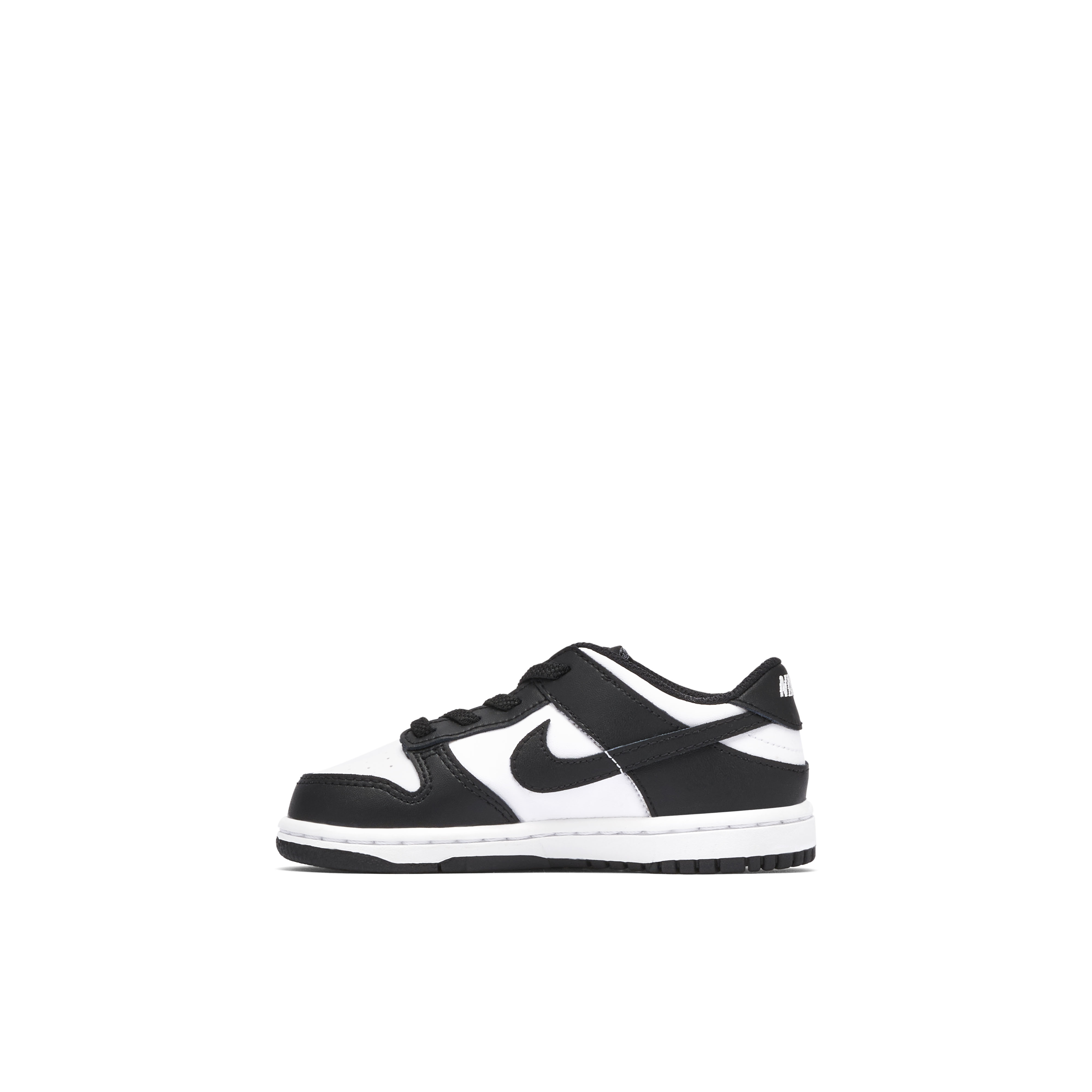 dunk low black white td