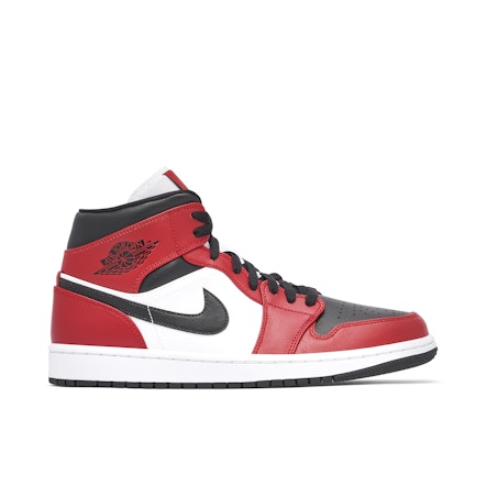 Nike Air Jordan 1 Mid Banned Black Red White 554724-074 Mens and