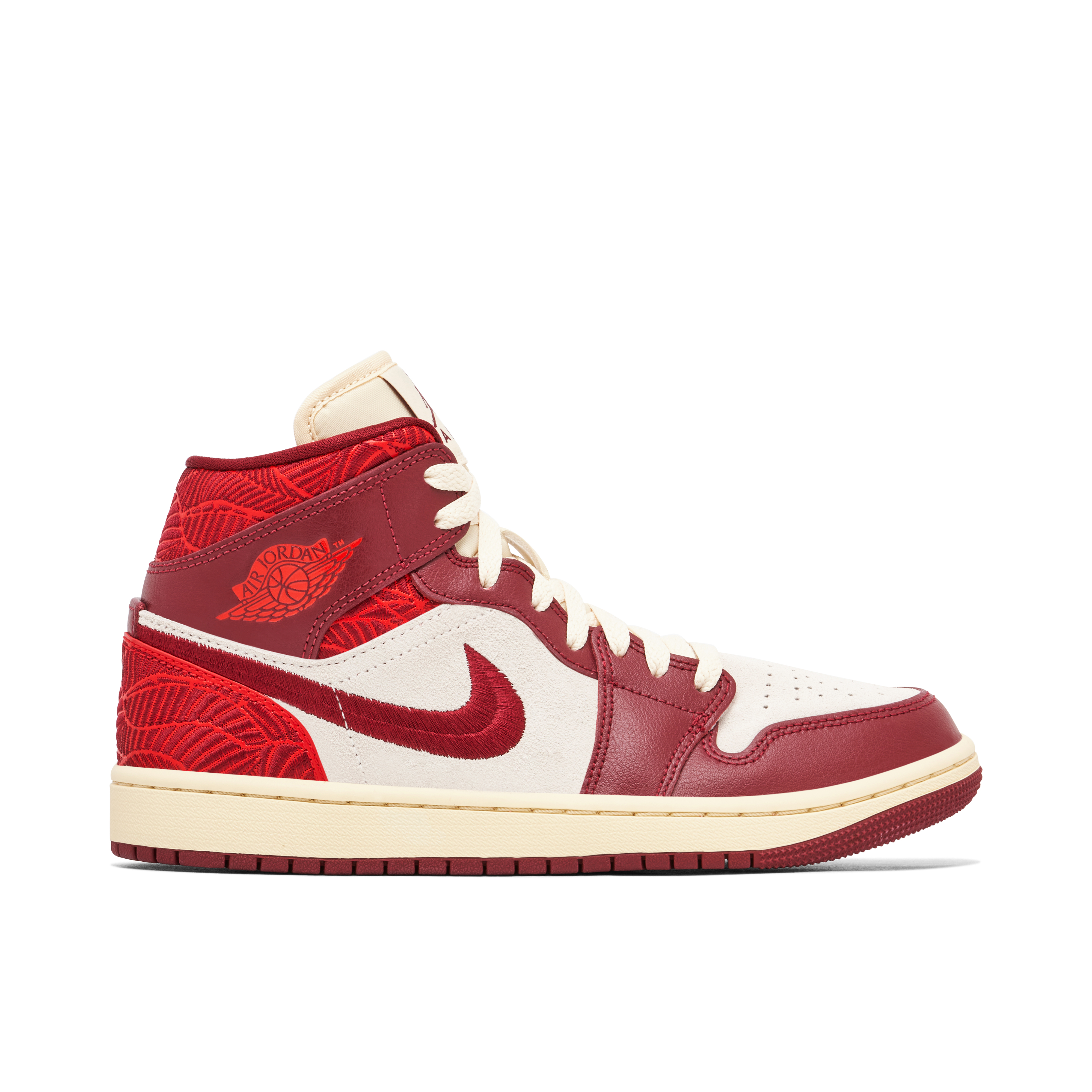 Air jordan 1 mid femme rouge 2024 et blanc