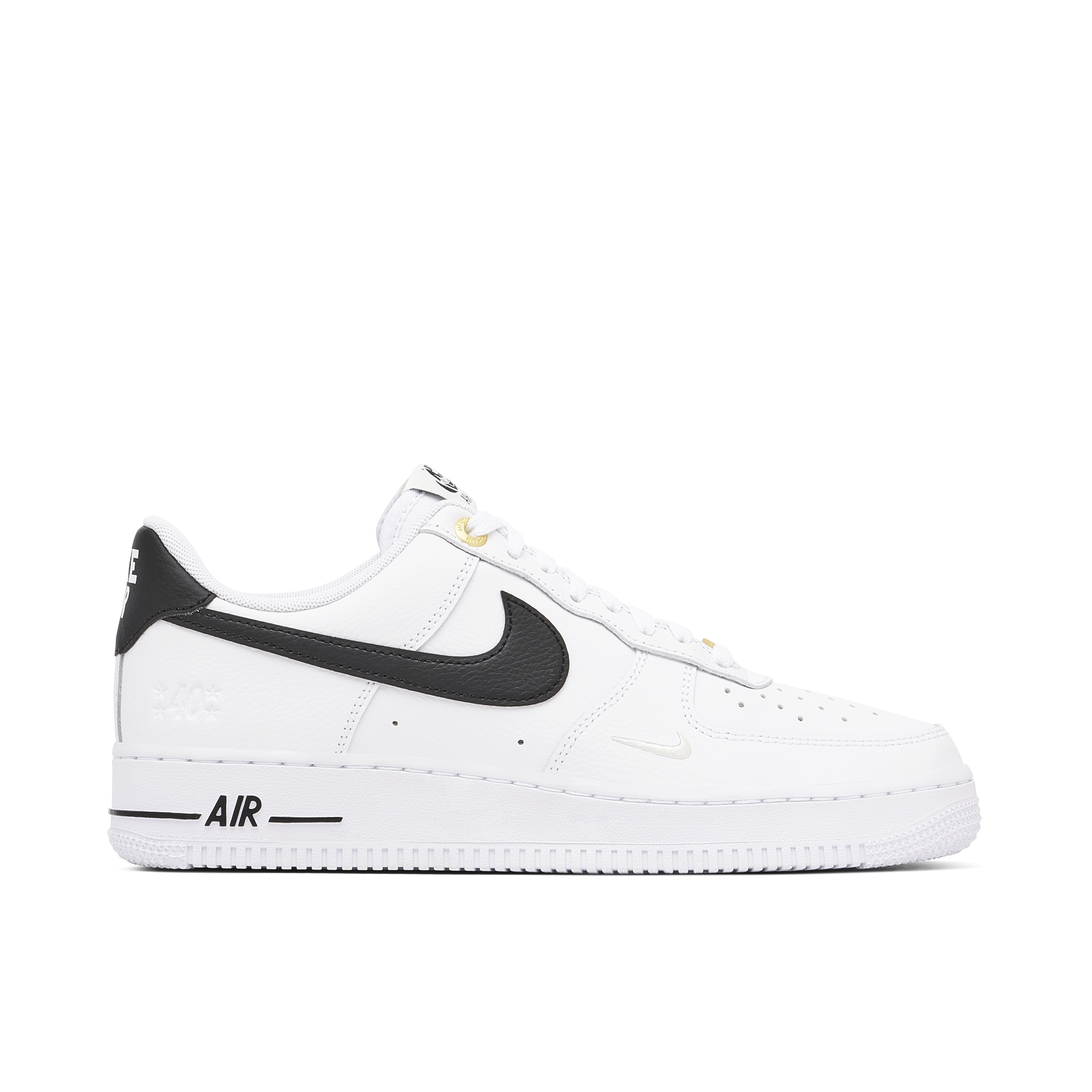 Air force 1 2024 black swoosh womens