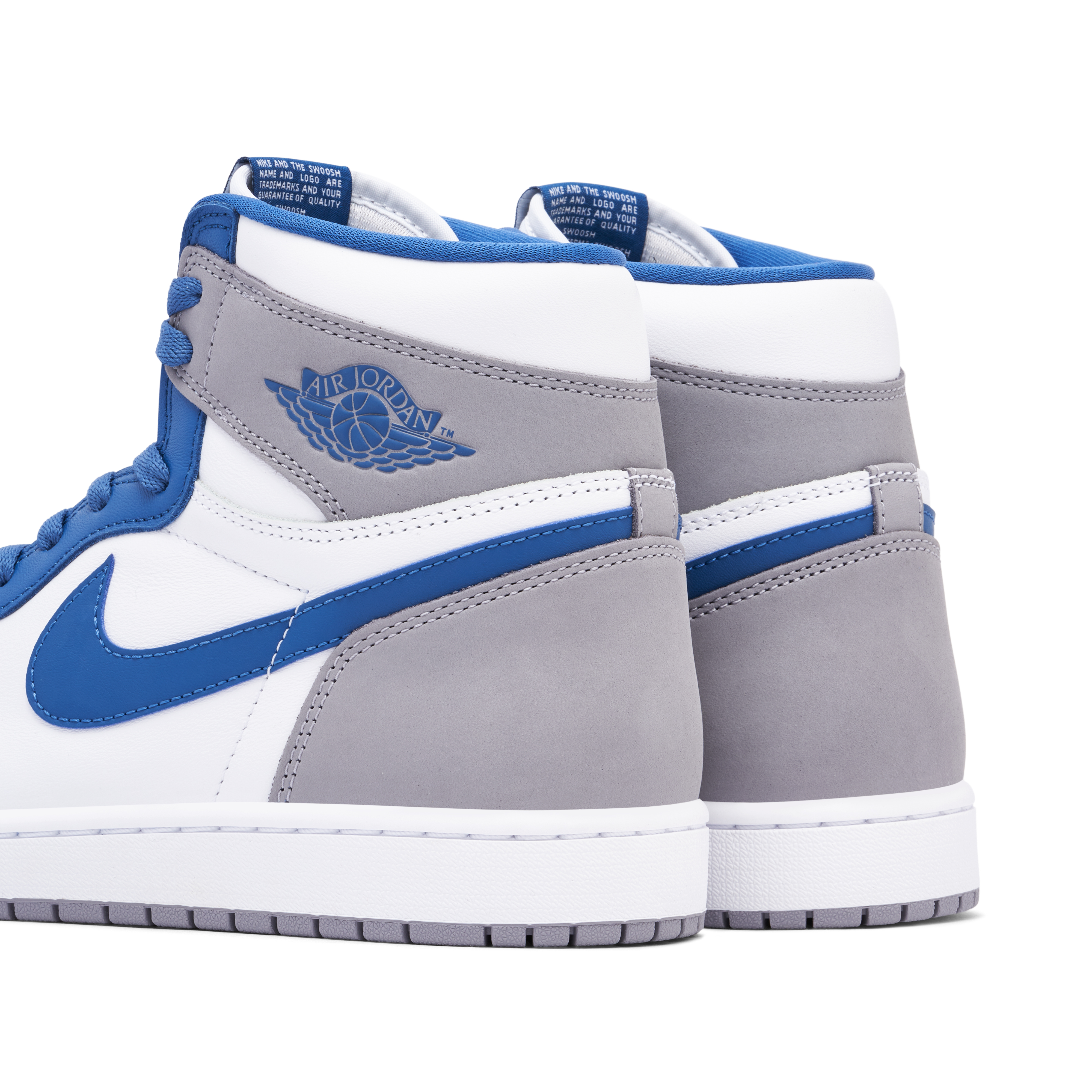 High top blue on sale jordans