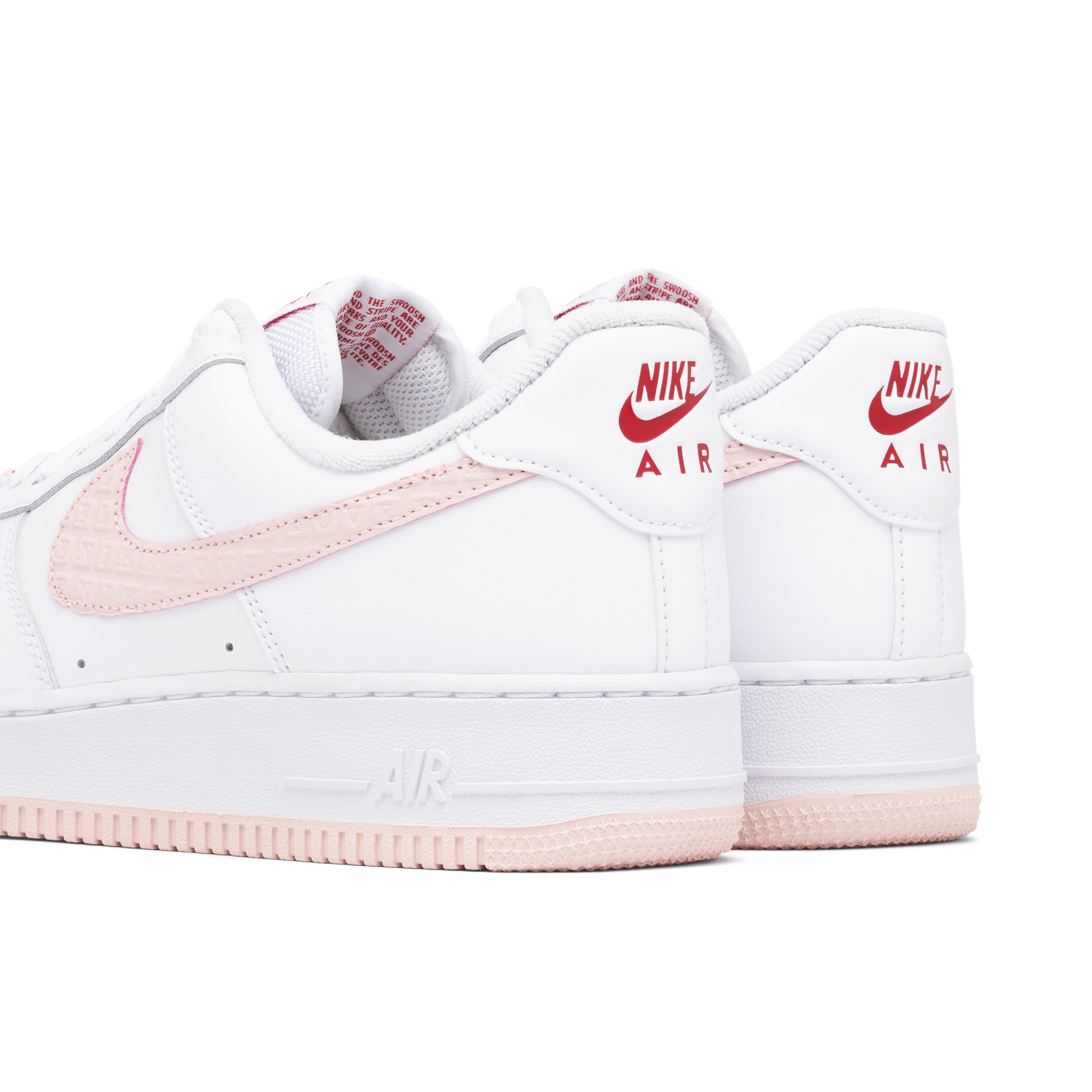 Nike air force outlet pink stripe