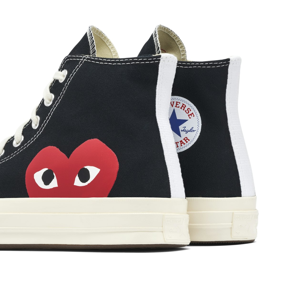 Converse Chuck Taylor All Star 70 Hi x Comme Des Garçons PLAY Black ...