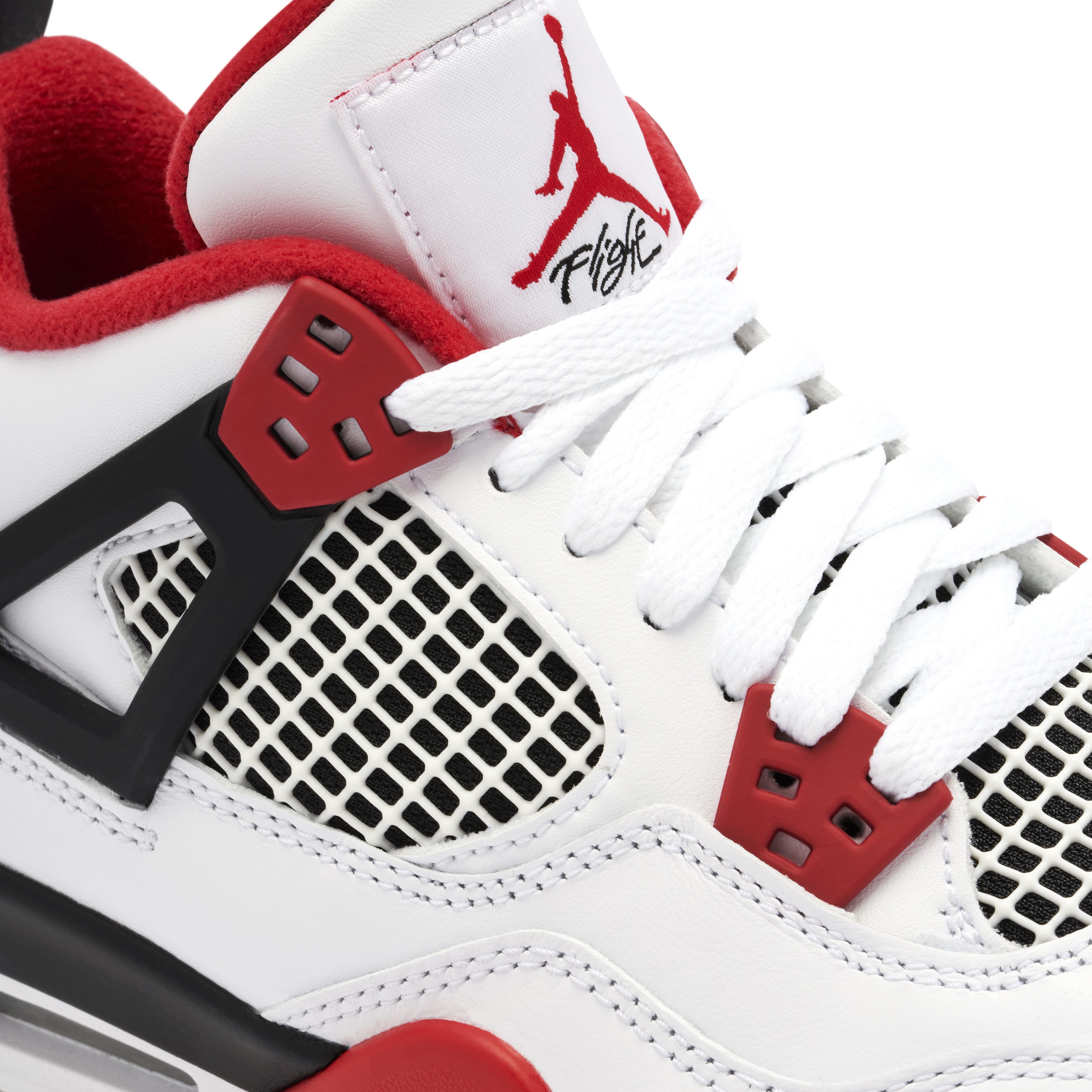 Fire red 4 top jordan