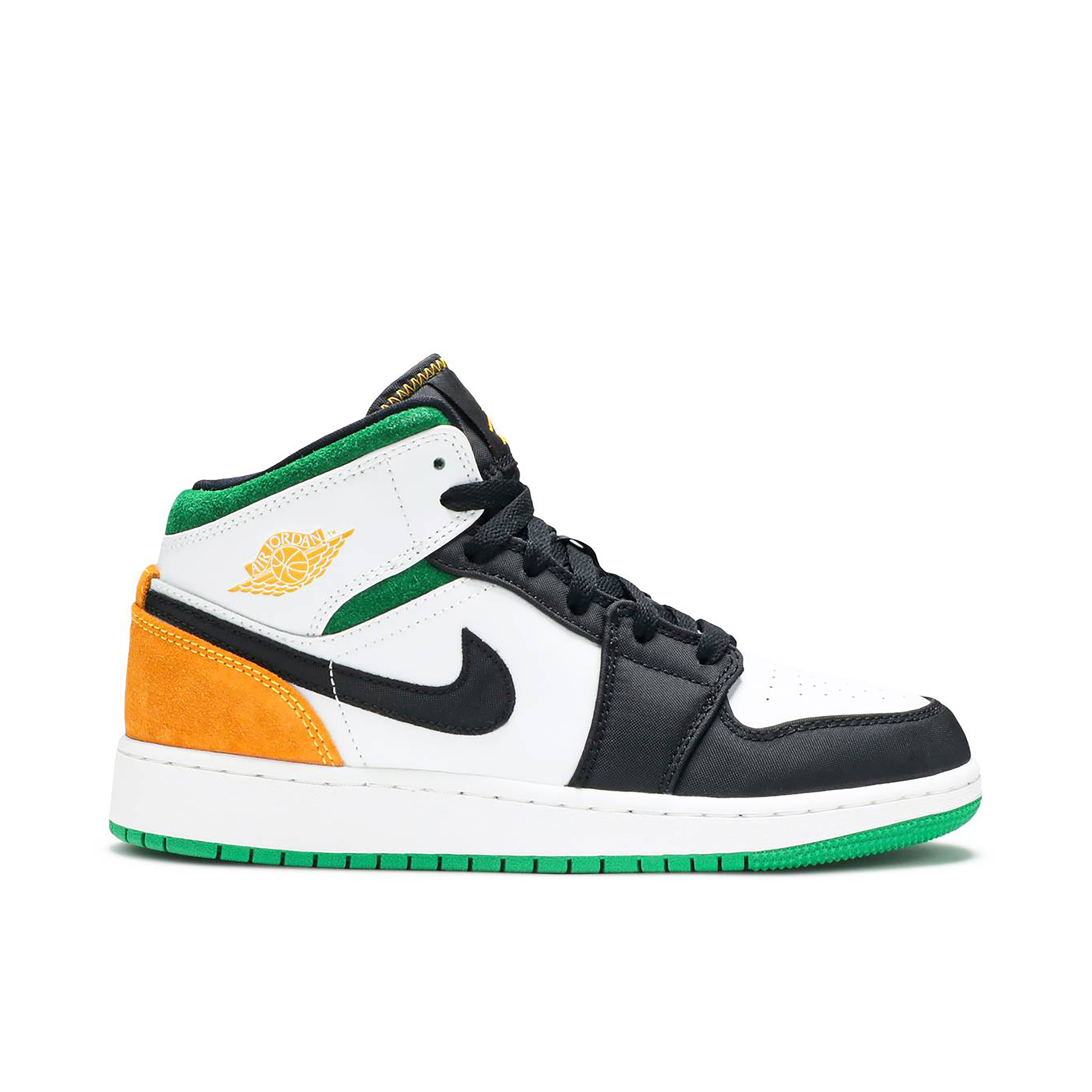 Orange and green jordan on sale 1