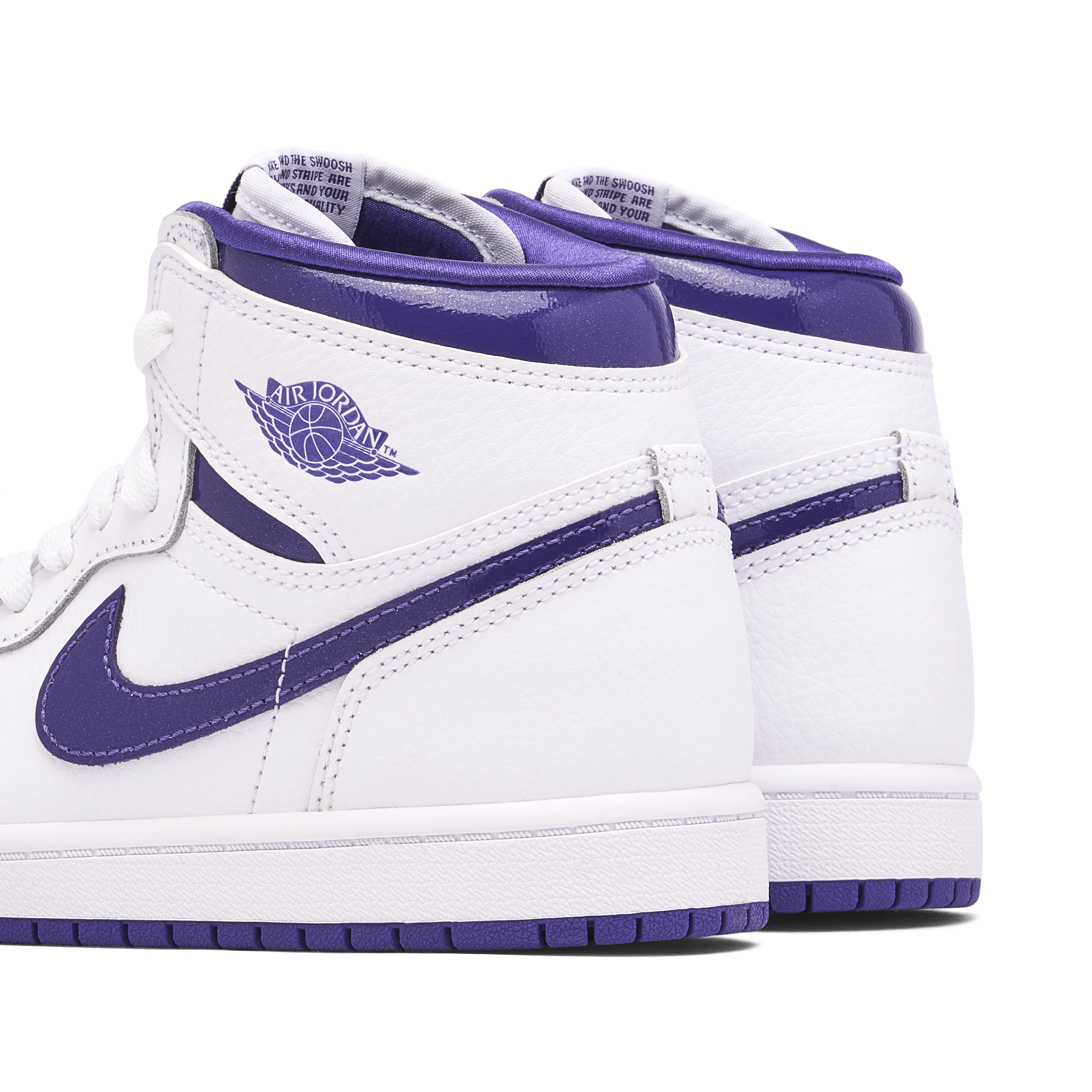Dissecting materials with the Jordan 1 Court Purple, Details