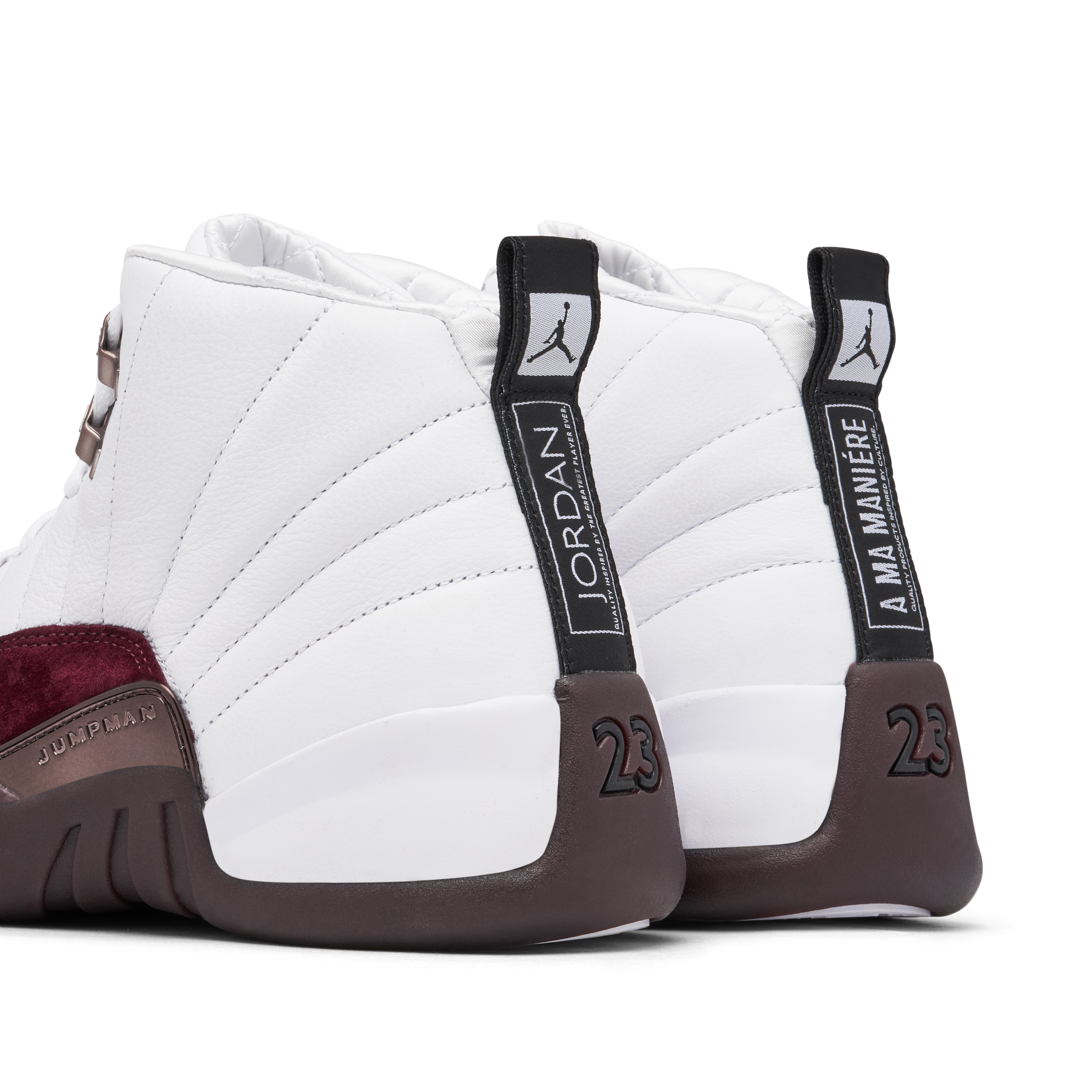 Air Jordan 12 x A Ma Maniere White Burgundy Crush | DV6989-100 | Laced